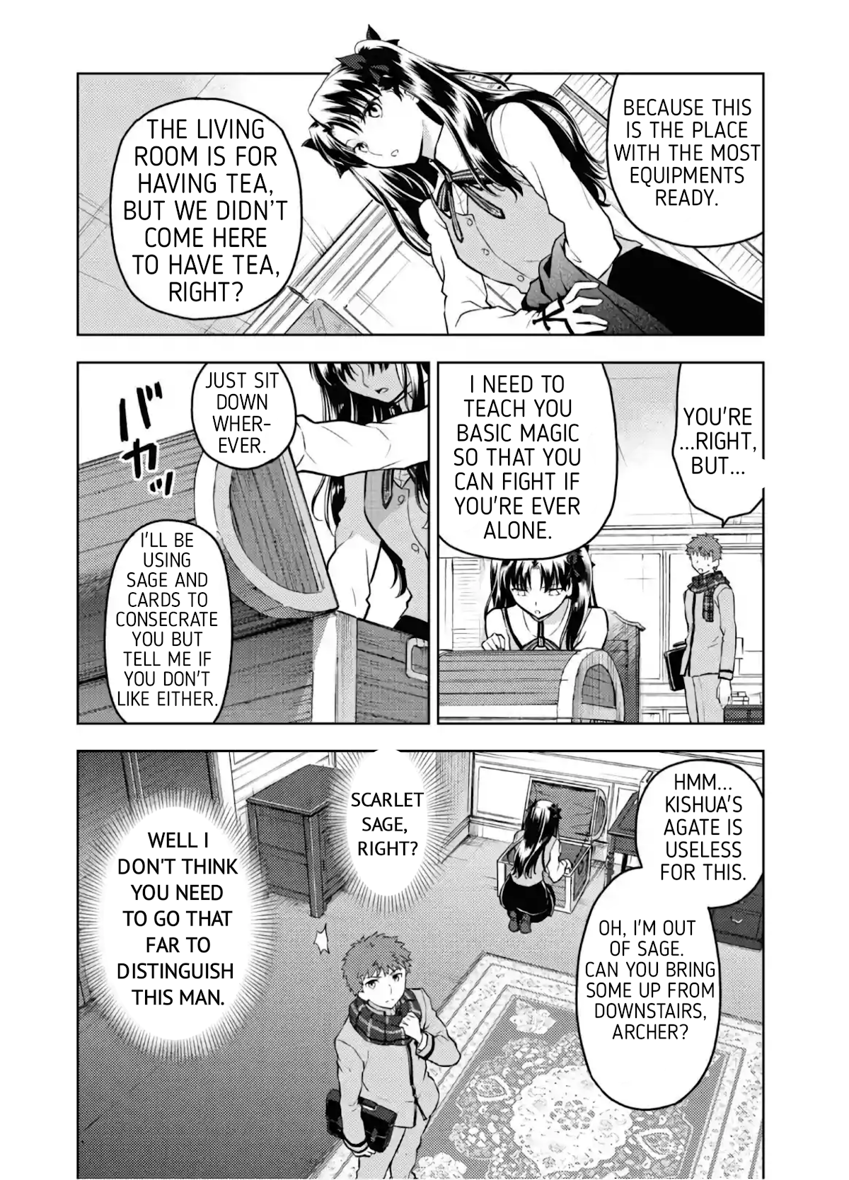 Fate/Stay Night - Heaven's Feel Chapter 61 page 10 - Chapter 61: Day 9 / Rin's Questions and Answers (2)