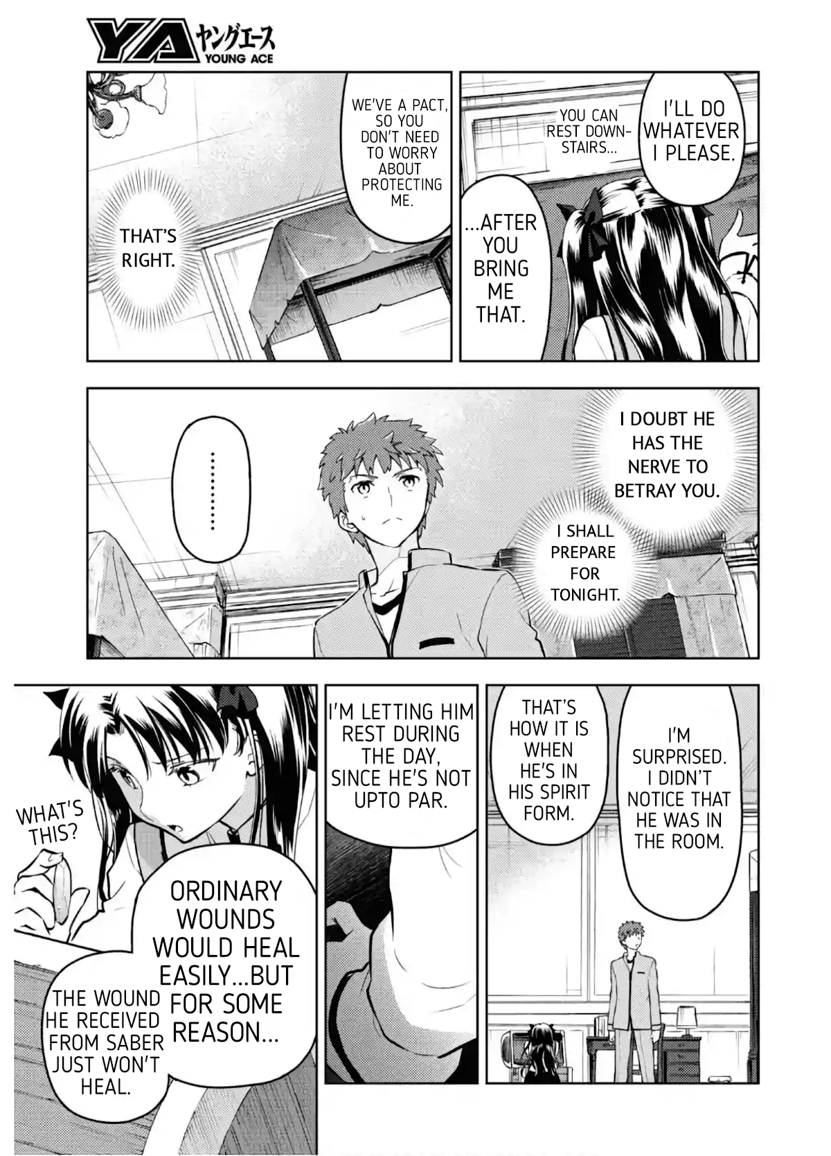 Fate/Stay Night - Heaven's Feel Chapter 61 page 11 - Chapter 61: Day 9 / Rin's Questions and Answers (2)