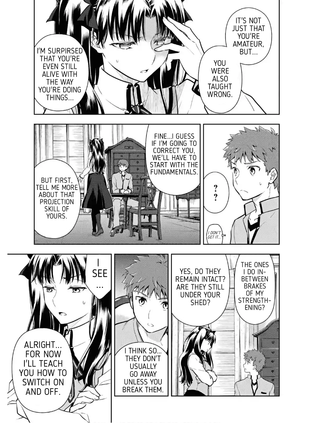Fate/Stay Night - Heaven's Feel Chapter 62 page 7 - Chapter 62: Day 9 / Rin's Questions and Answers (3)