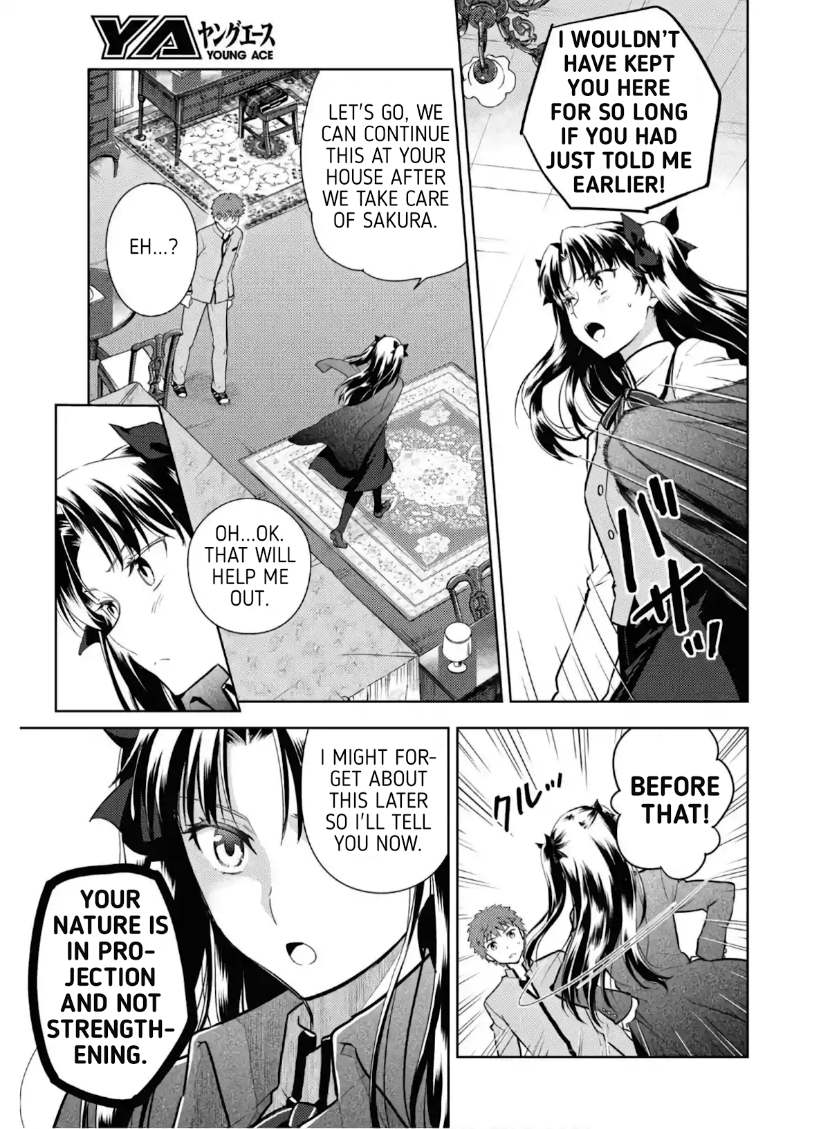 Fate/Stay Night - Heaven's Feel Chapter 62 page 9 - Chapter 62: Day 9 / Rin's Questions and Answers (3)