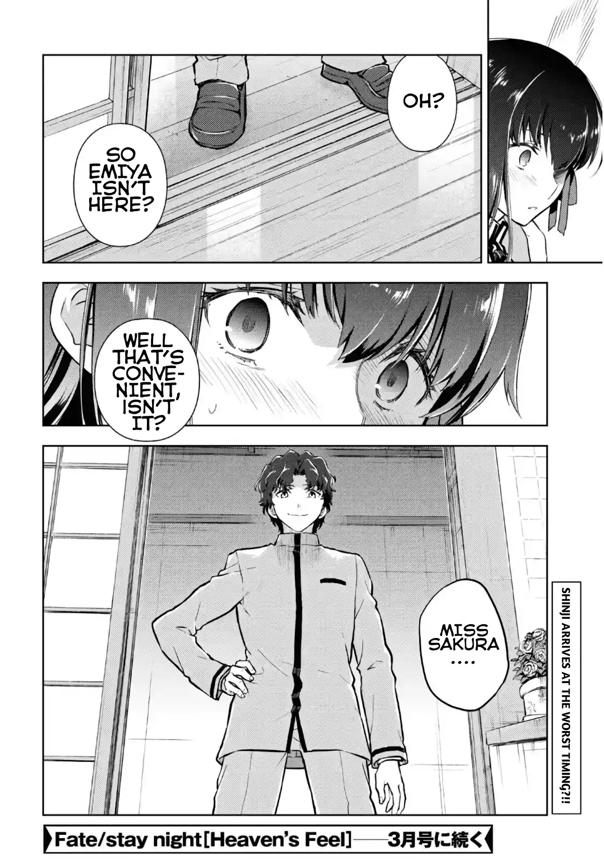 Fate/Stay Night - Heaven's Feel Chapter 63 page 10 - Chapter 63: Day 9 / Rin's questions and answers (4)