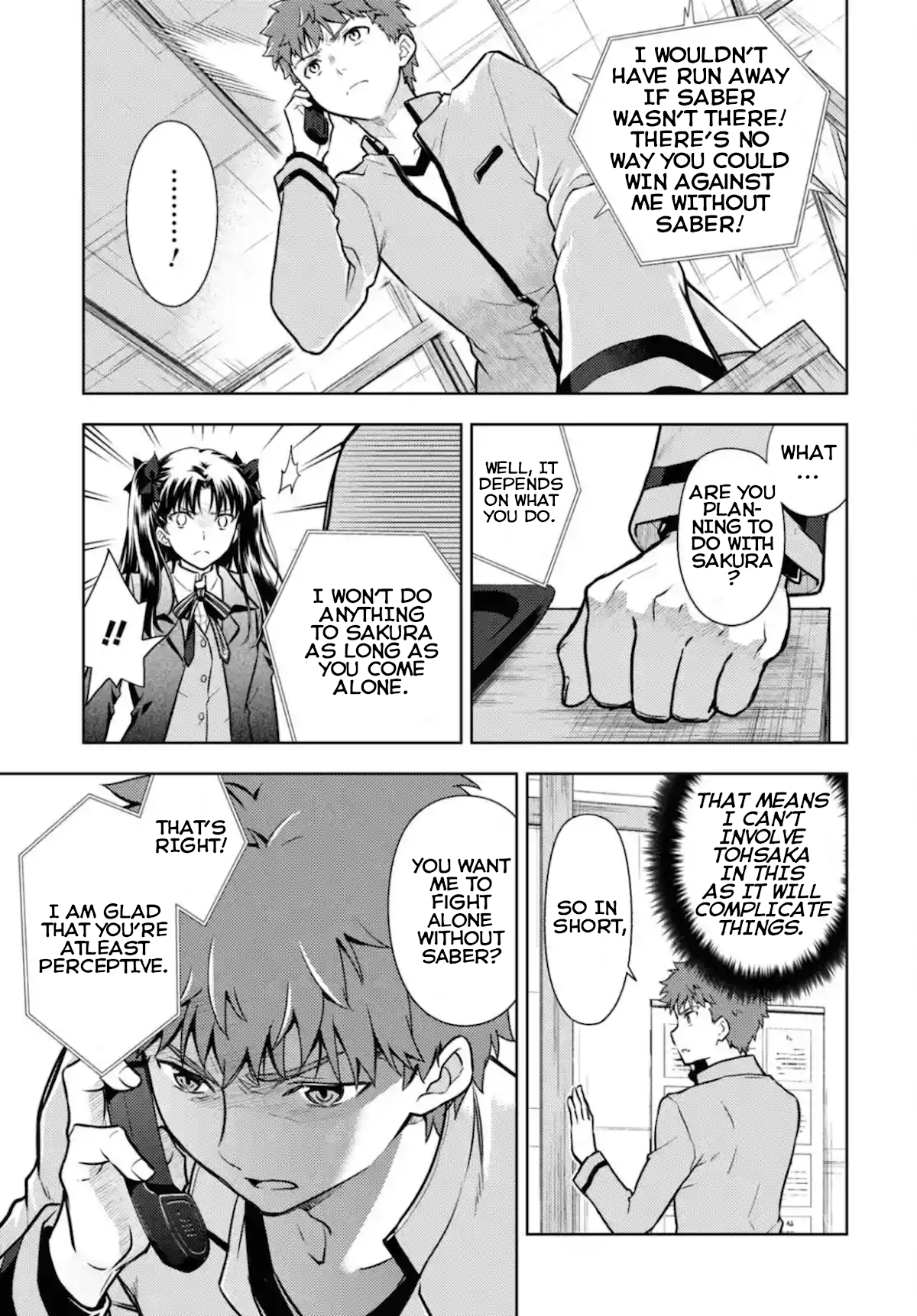Fate/Stay Night - Heaven's Feel Chapter 65 page 5 - Chapter 65: Day 9 / Over (1)