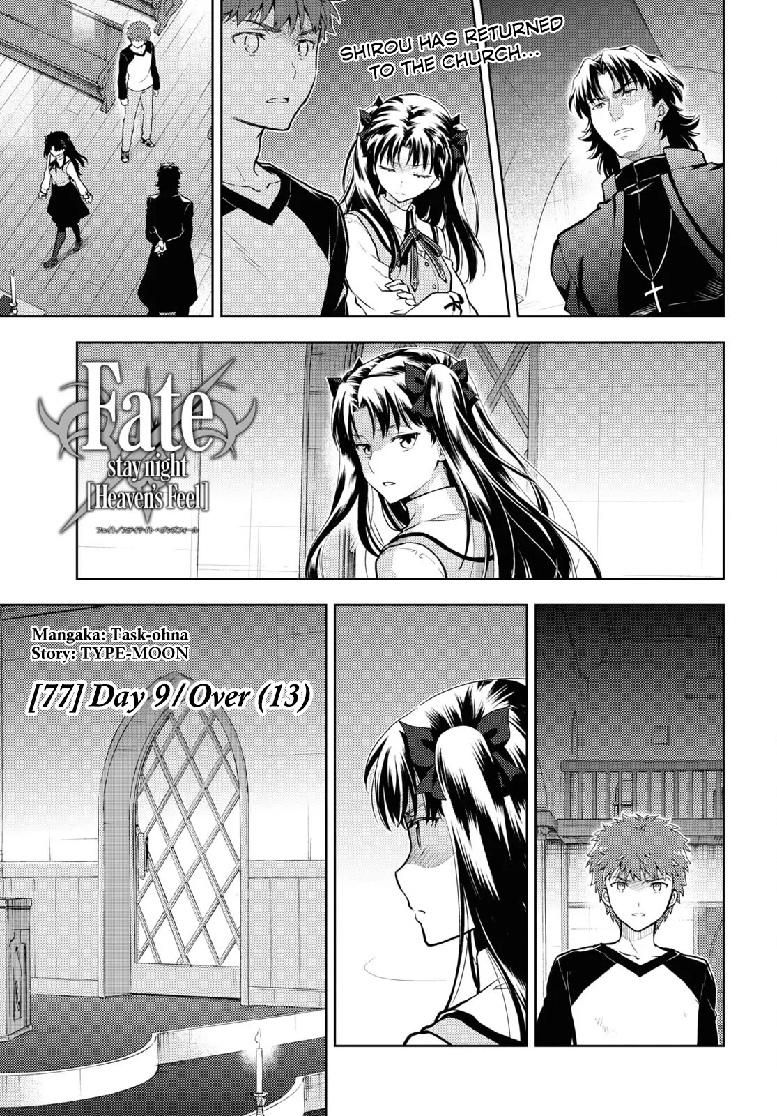 Fate/Stay Night - Heaven's Feel Chapter 77 page 1 - Chapter 77: Day 9 / Over (13)