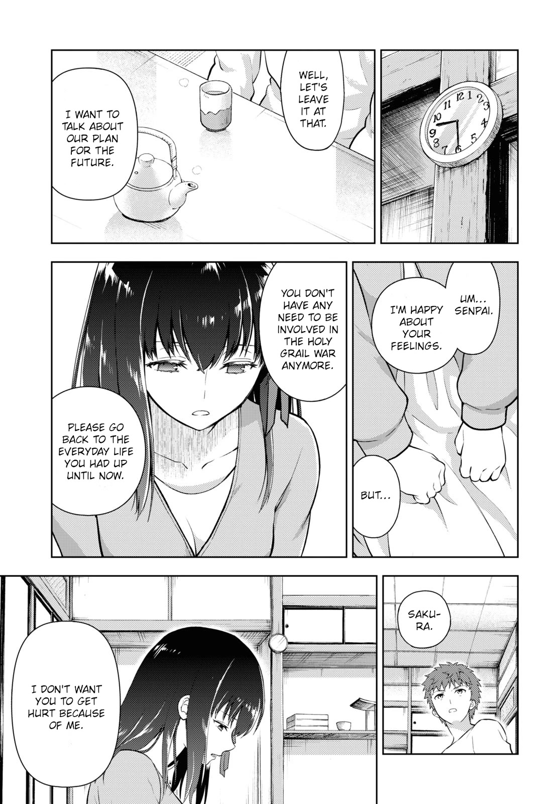 Fate/Stay Night - Heaven's Feel Chapter 87 page 5 - Chapter 87: Day 10 / Plan for the Future (2)