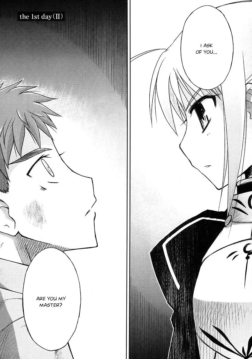 Fate/Stay Night Chapter 2 page 1 - Chapter 2: The 1st Day (II)