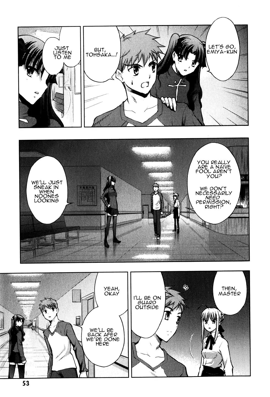Fate/Stay Night Chapter 21 page 9 - Chapter 21: Midnight Visitor