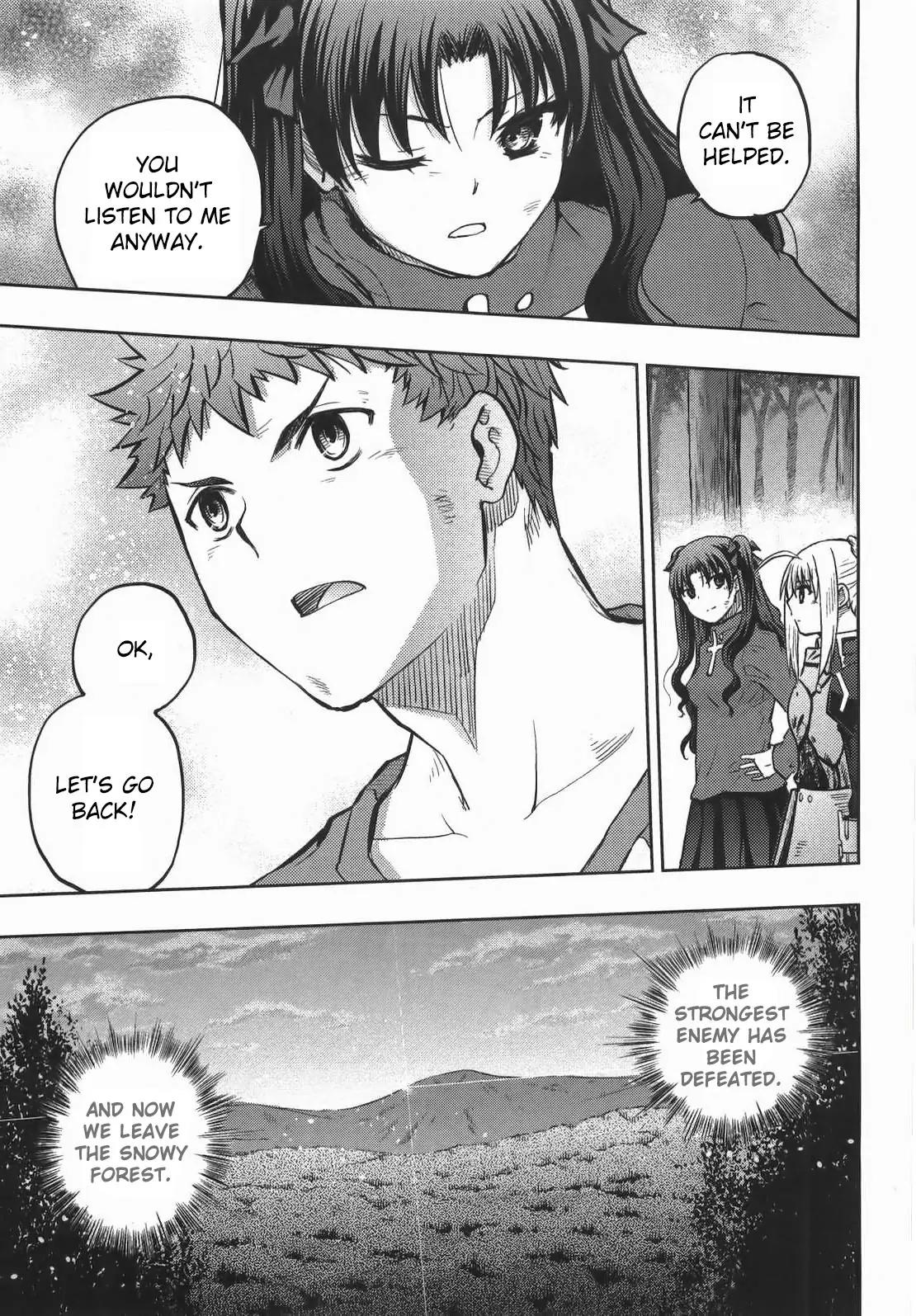 Fate/Stay Night Chapter 61 page 36 - Chapter 61: Snowfield