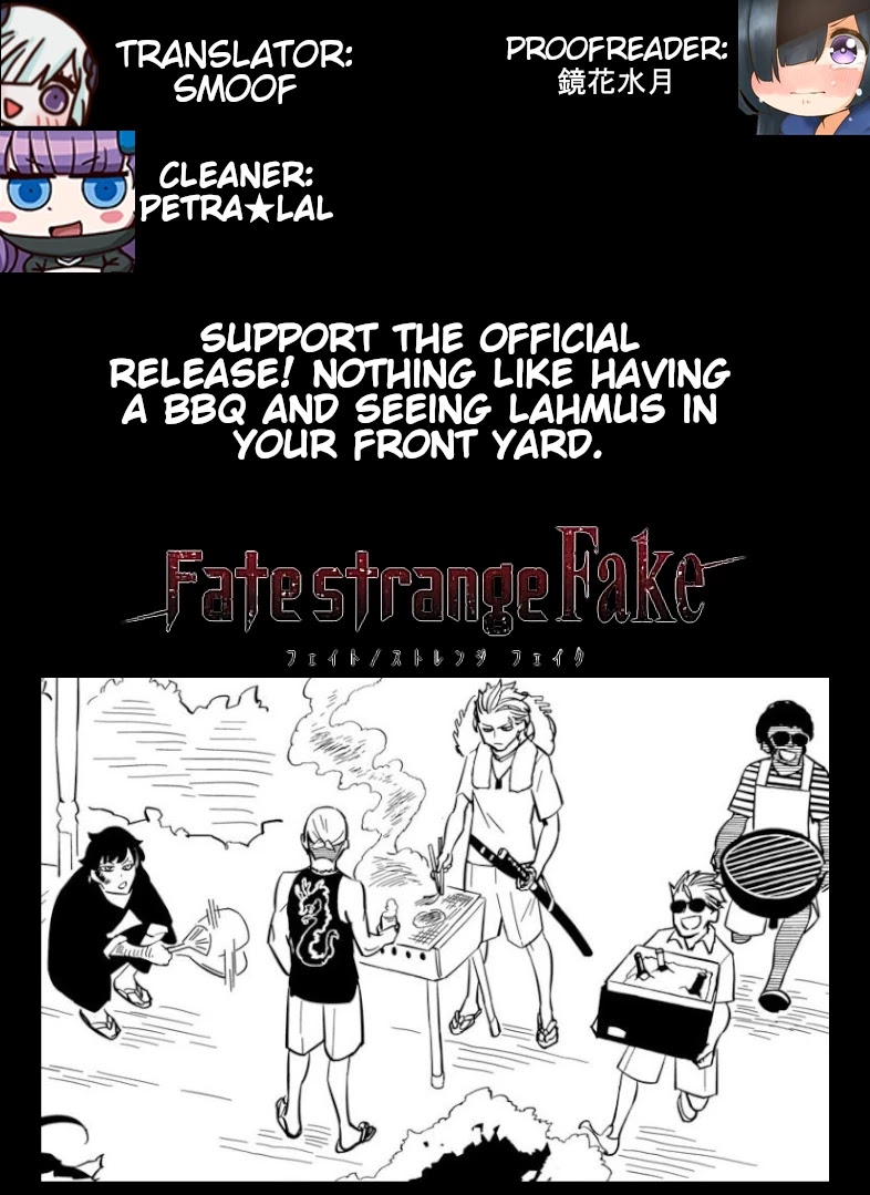 Fate/Strange Fake Chapter 12.7 page 1 - Chapter 12.7: The Shadow in the Park - Part 2