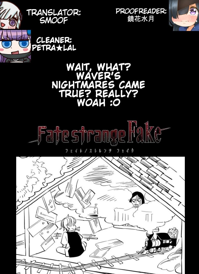 Fate/Strange Fake Chapter 12.9 page 1 - Chapter 12.9: Two Archers and....