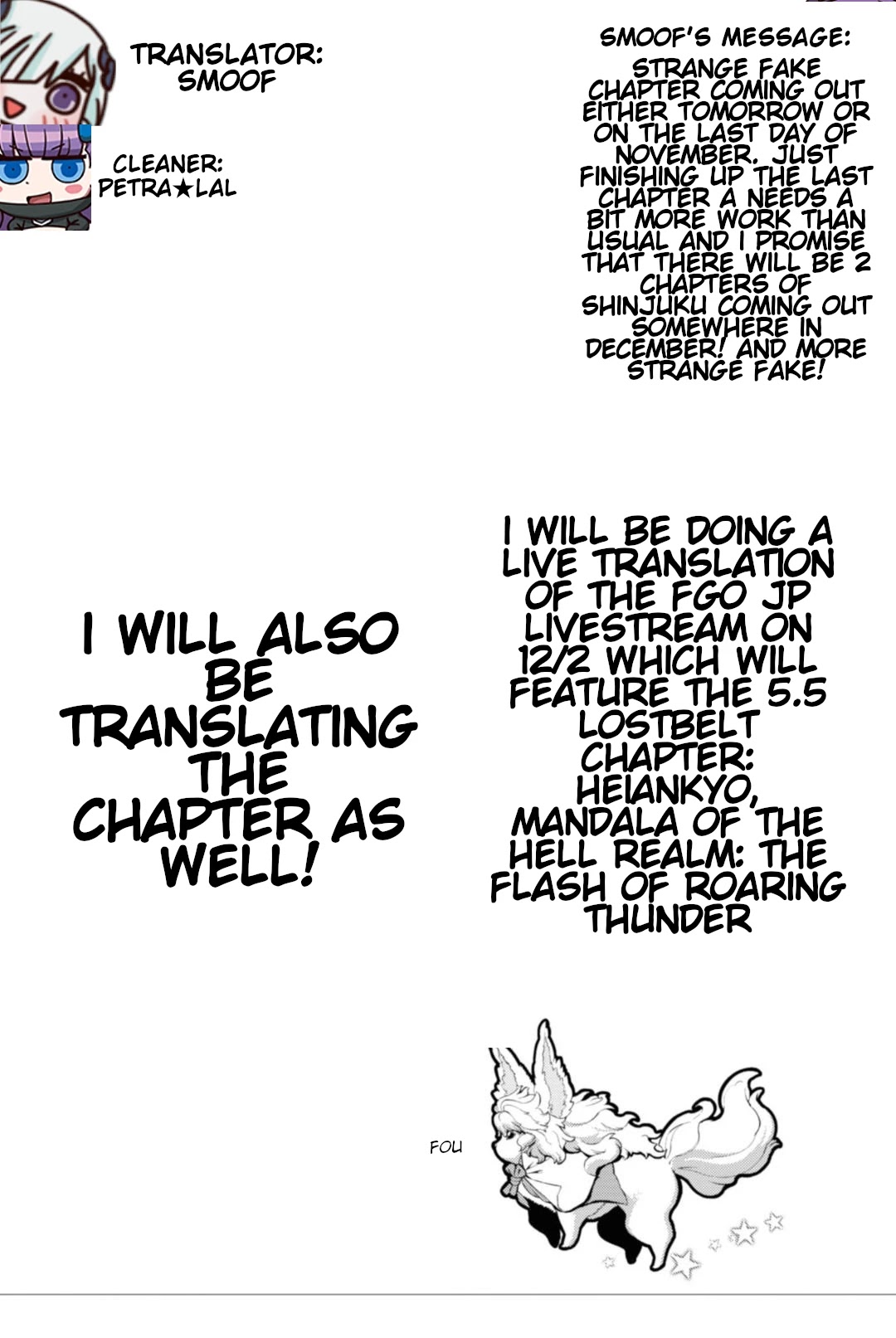 Fate/Strange Fake Chapter 15.3 page 1 - Chapter 15.3: Canon of the Demigods (Part 1)