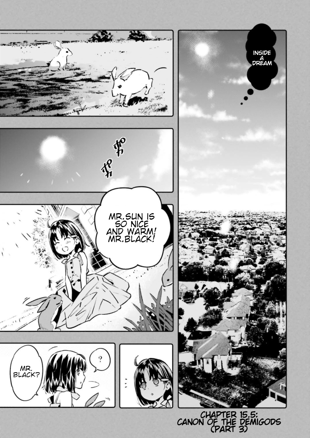 Fate/Strange Fake Chapter 15.5 page 1 - Chapter 15.5: Canon of the Demigods (Part 3)