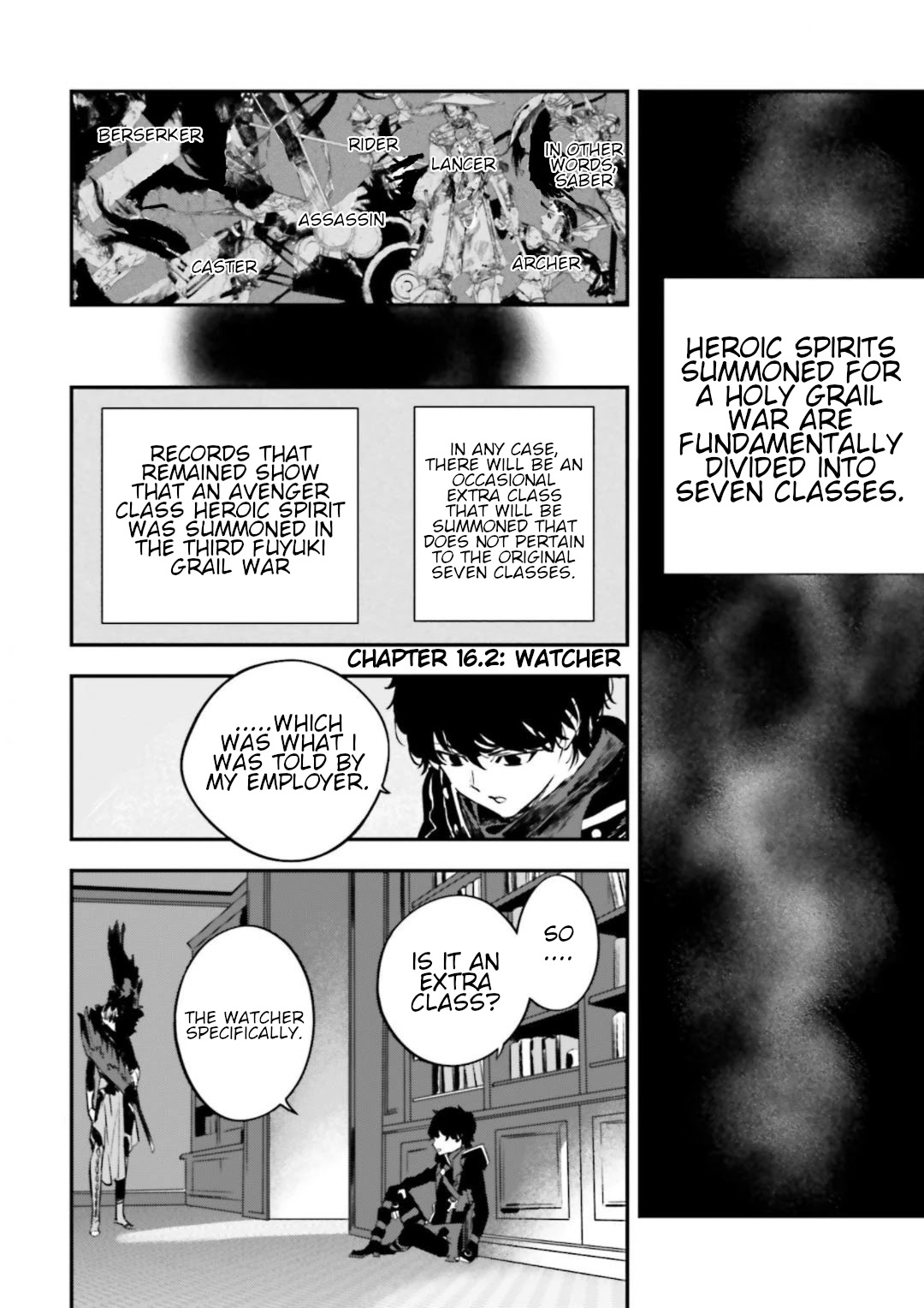 Fate/Strange Fake Chapter 16.2 page 2 - Chapter 16.2: Watcher