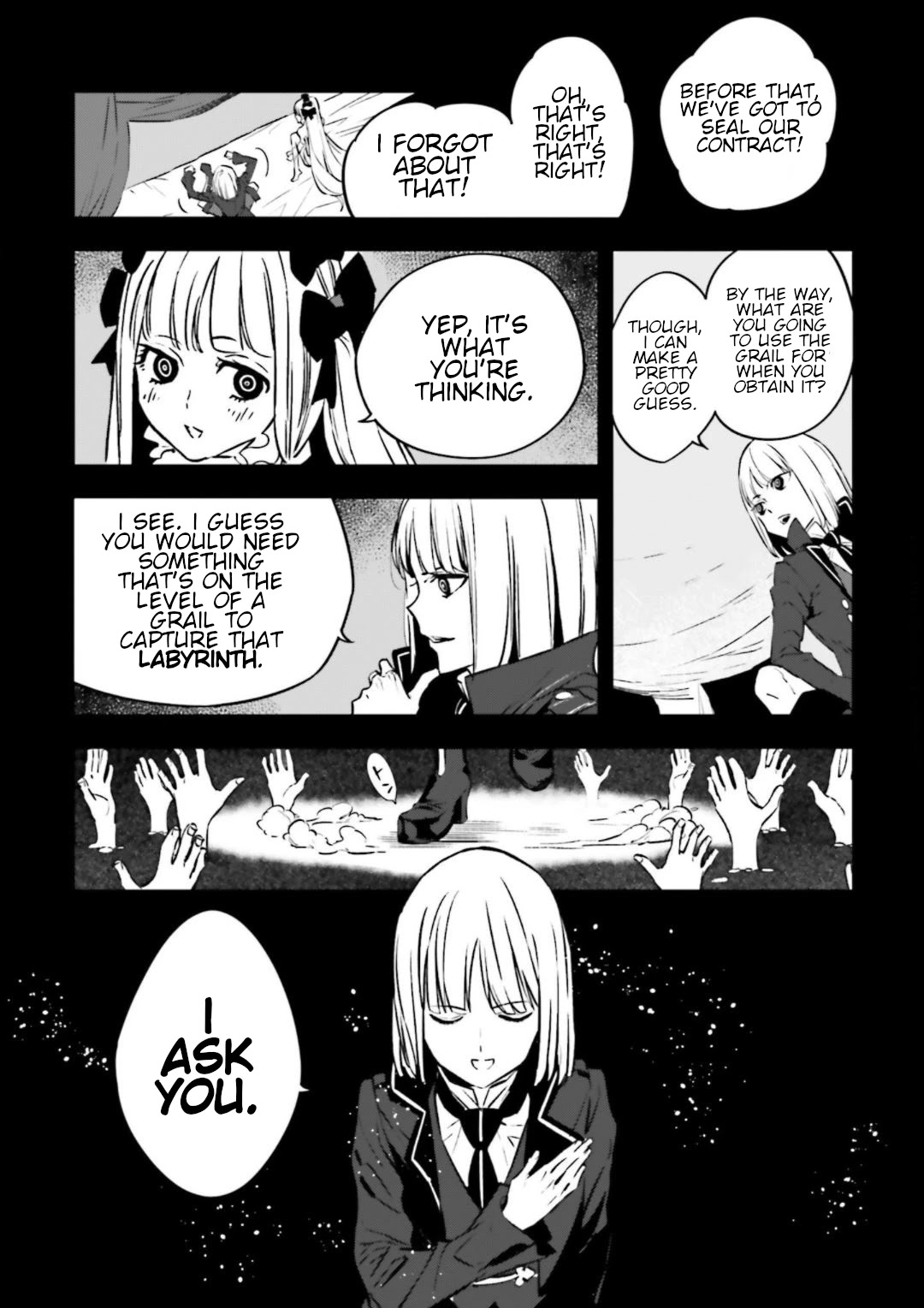Fate/Strange Fake Chapter 16.5 page 14 - Chapter 16.5: At a Certain Time, In a Certain Place