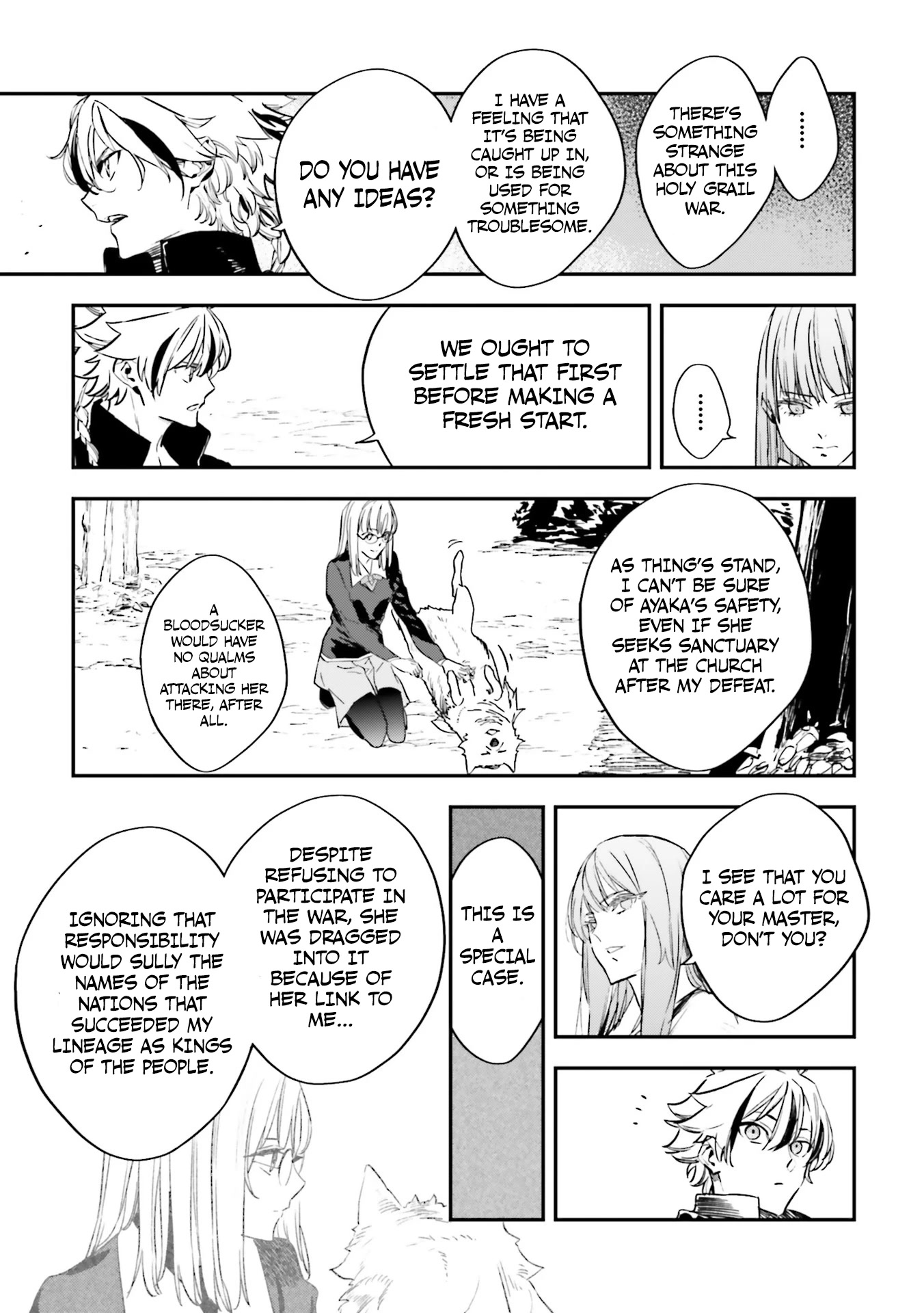 Fate/Strange Fake Chapter 17.2 page 34 - Chapter 17.2: End of Escape (Part 2)