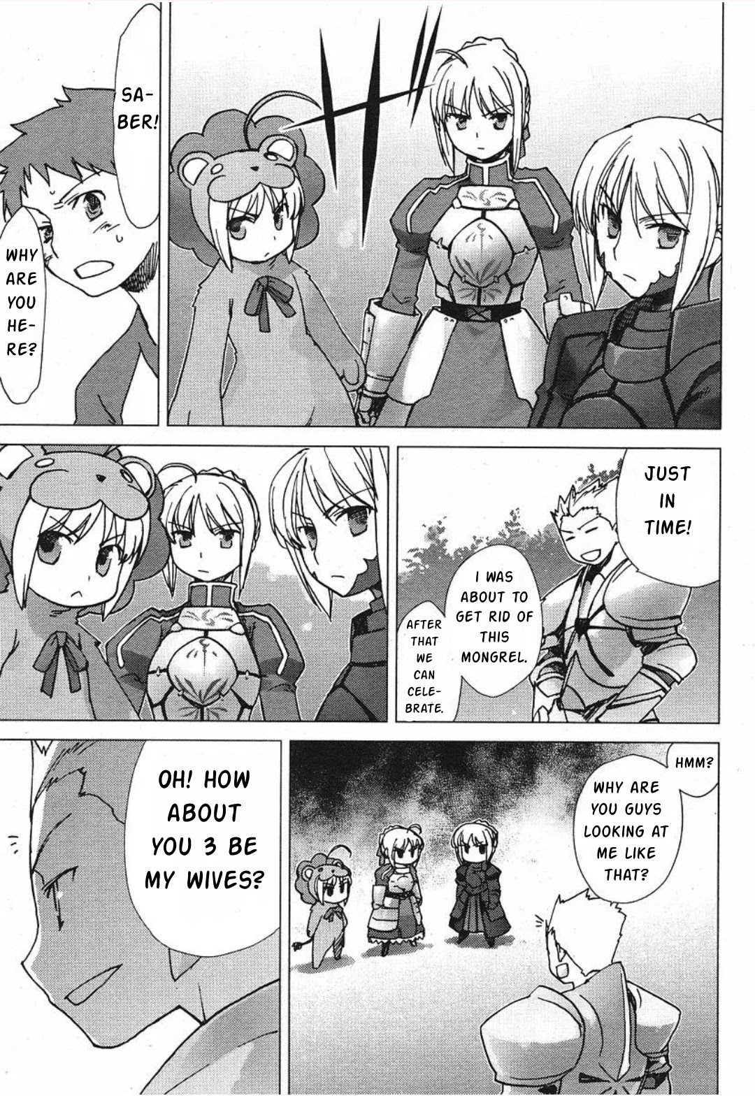 Fate/tiger colosseum UPPER Chapter 1 page 11 - Chapter 1: 3 Sabers?!