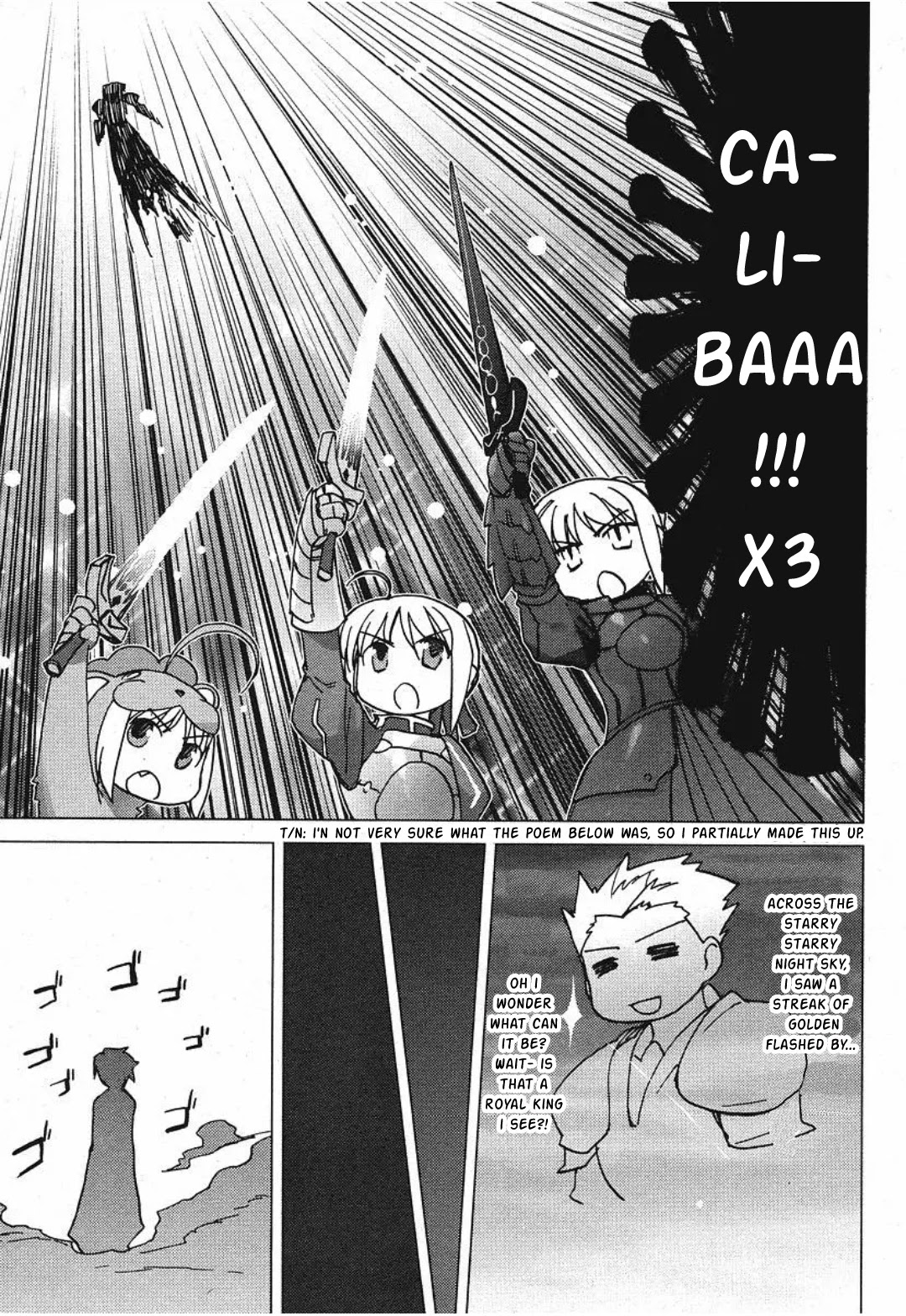 Fate/tiger colosseum UPPER Chapter 1 page 13 - Chapter 1: 3 Sabers?!