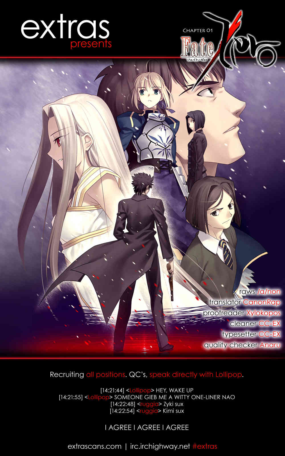 Fate/Zero Chapter 1 page 1 - Chapter 1