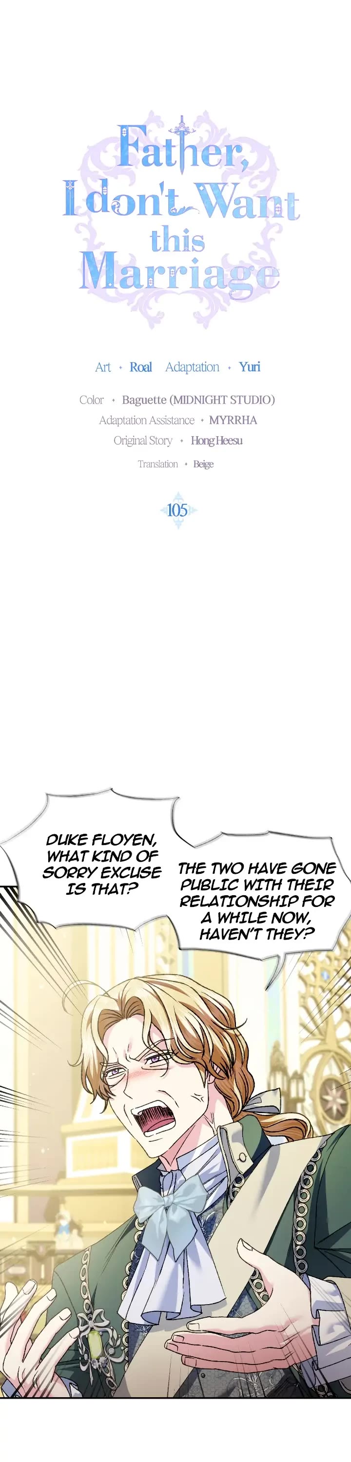 Father, I Don’t Want to Get Married! Chapter 105 page 1 - Chapter 105