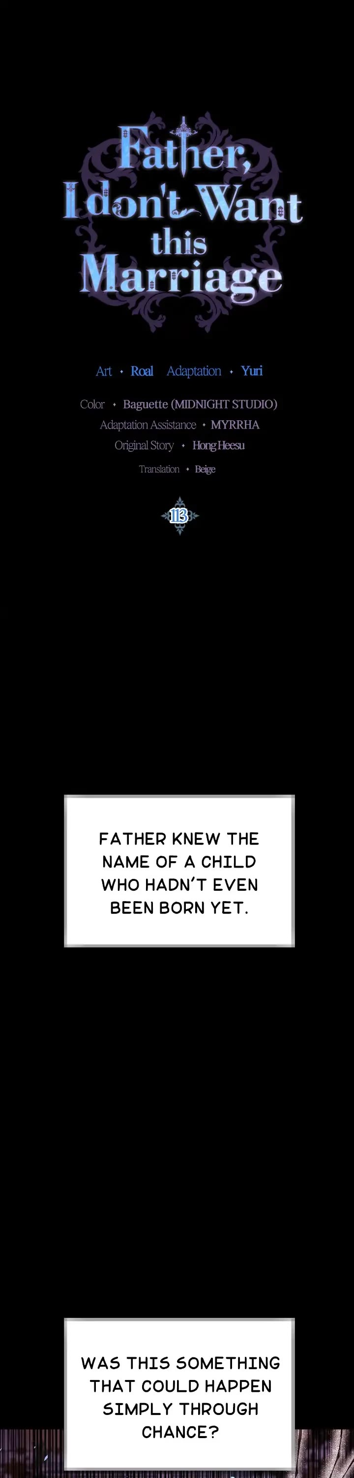 Father, I Don’t Want to Get Married! Chapter 113 page 1 - Chapter 113