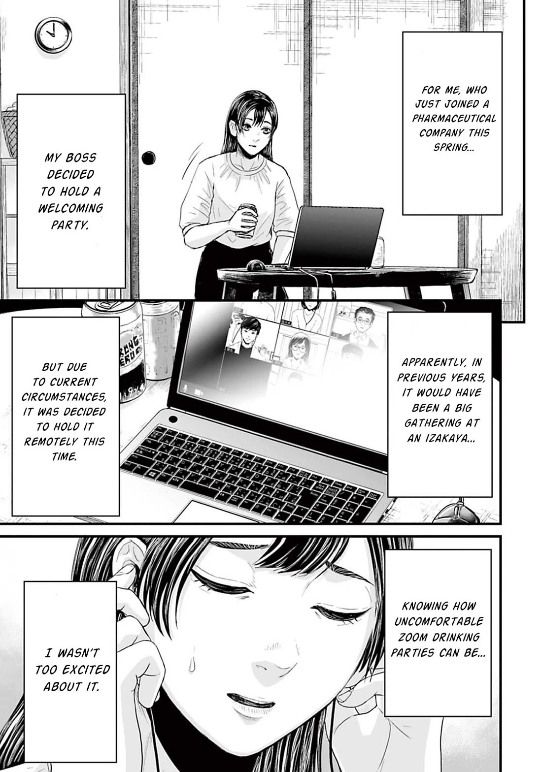 Fear: Reiwa Ghost Story Chapter 8 page 1 - Chapter 8: Online Drinking Party