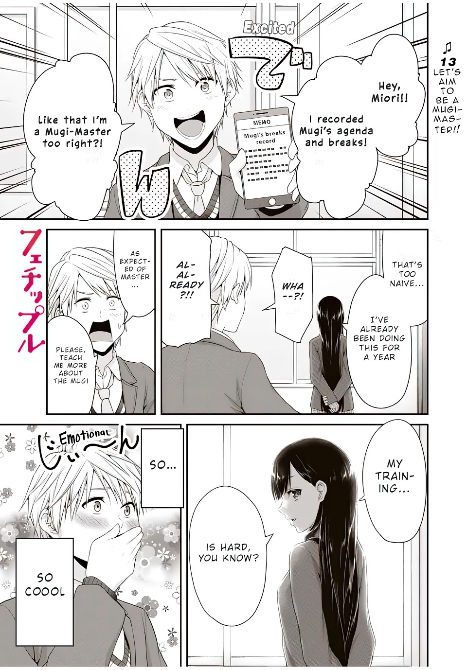 Fechippuru ~Our Innocent Love~ Chapter 86 page 2 - Chapter 86: Let's aim to be a Mugi-Master!!