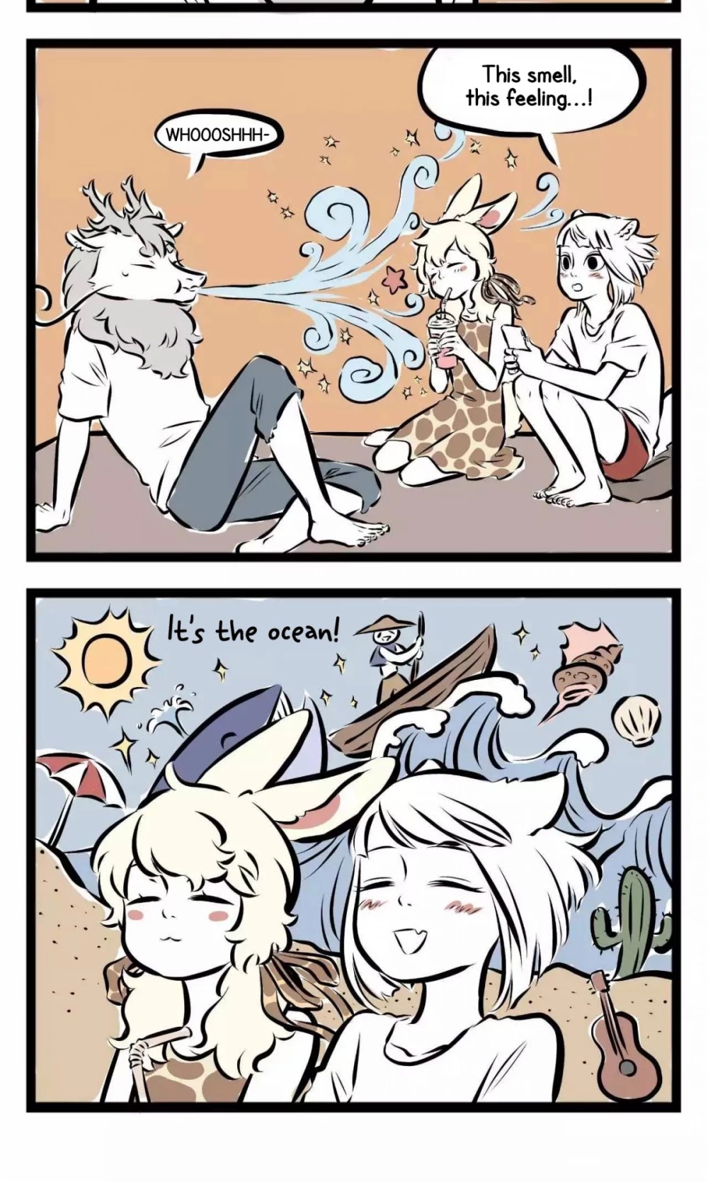 Fei Ren Zai Chapter 132 page 3 - Chapter 132: Beaches, Waves, Cacti, and Also an Old Sailor