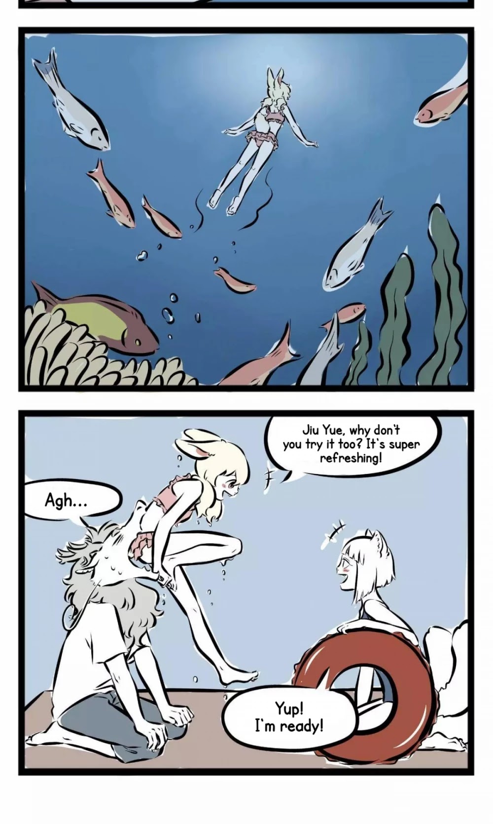 Fei Ren Zai Chapter 132 page 5 - Chapter 132: Beaches, Waves, Cacti, and Also an Old Sailor