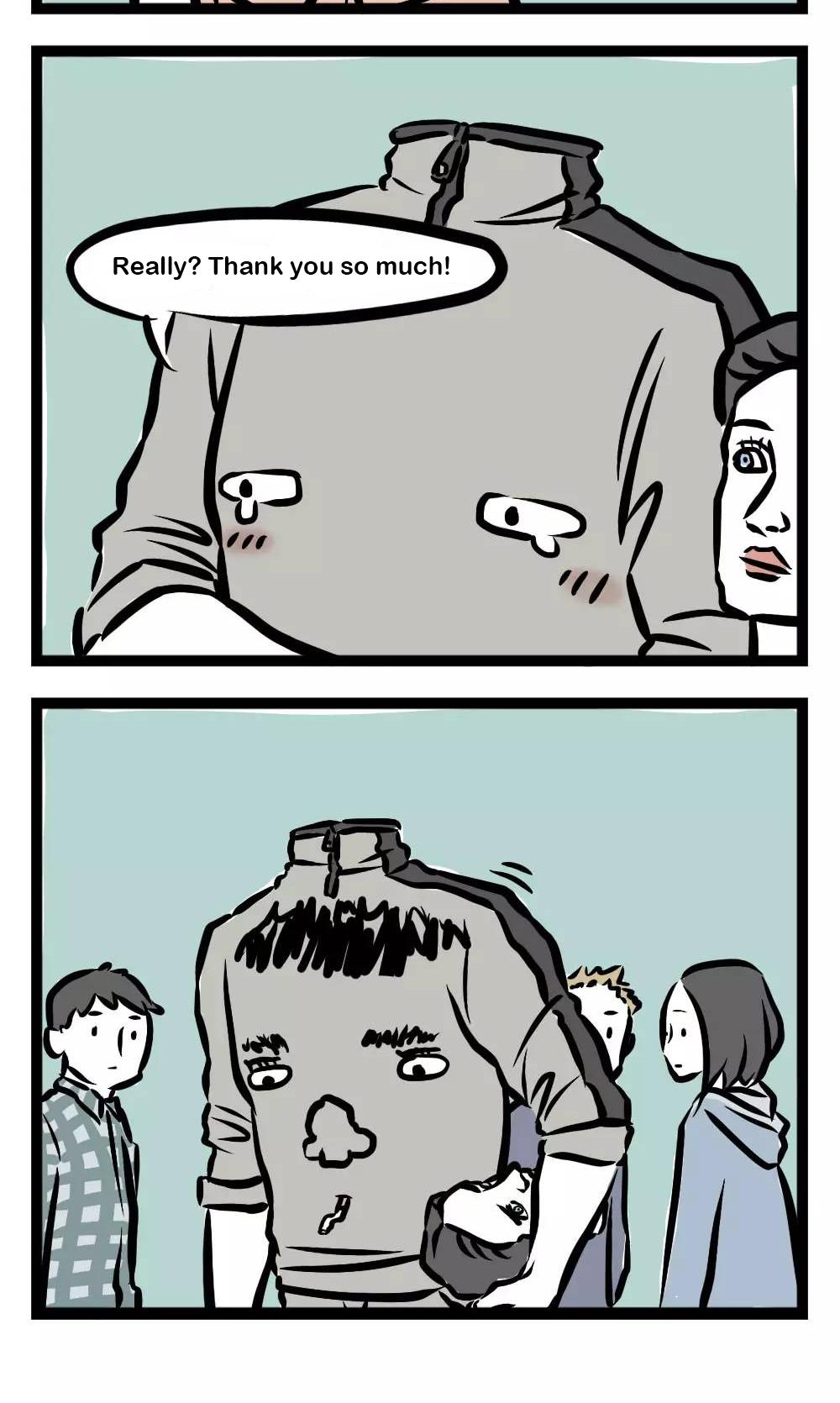 Fei Ren Zai Chapter 15 page 6 - Chapter 15: Xing Tian fought with Tian Di(Top God of China) but got beheaded. His head was buried in Chang Yang Mountain. He took his nibbles as the eyes and his belly button as the mouth, swinging his ax until he died.