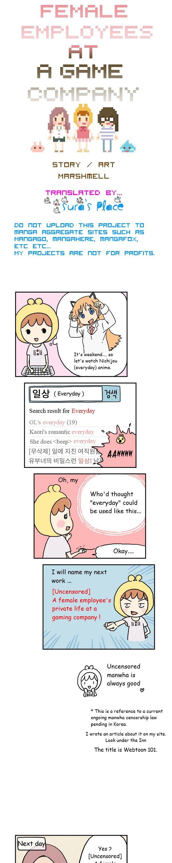Female Employees at a Game Company Chapter 2 page 1 - Chapter 2
