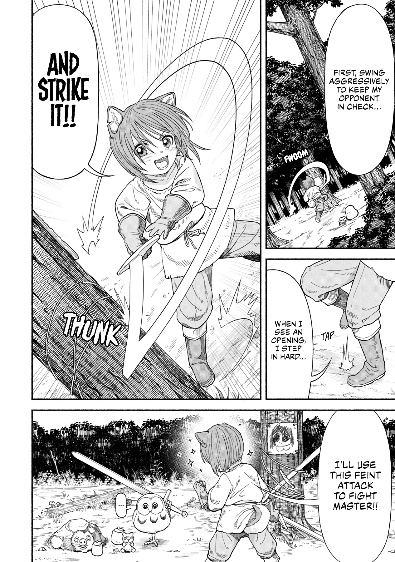Female Knight and the Kemonomimi Child Chapter 12 page 1 - Chapter 12: Progress in Technique