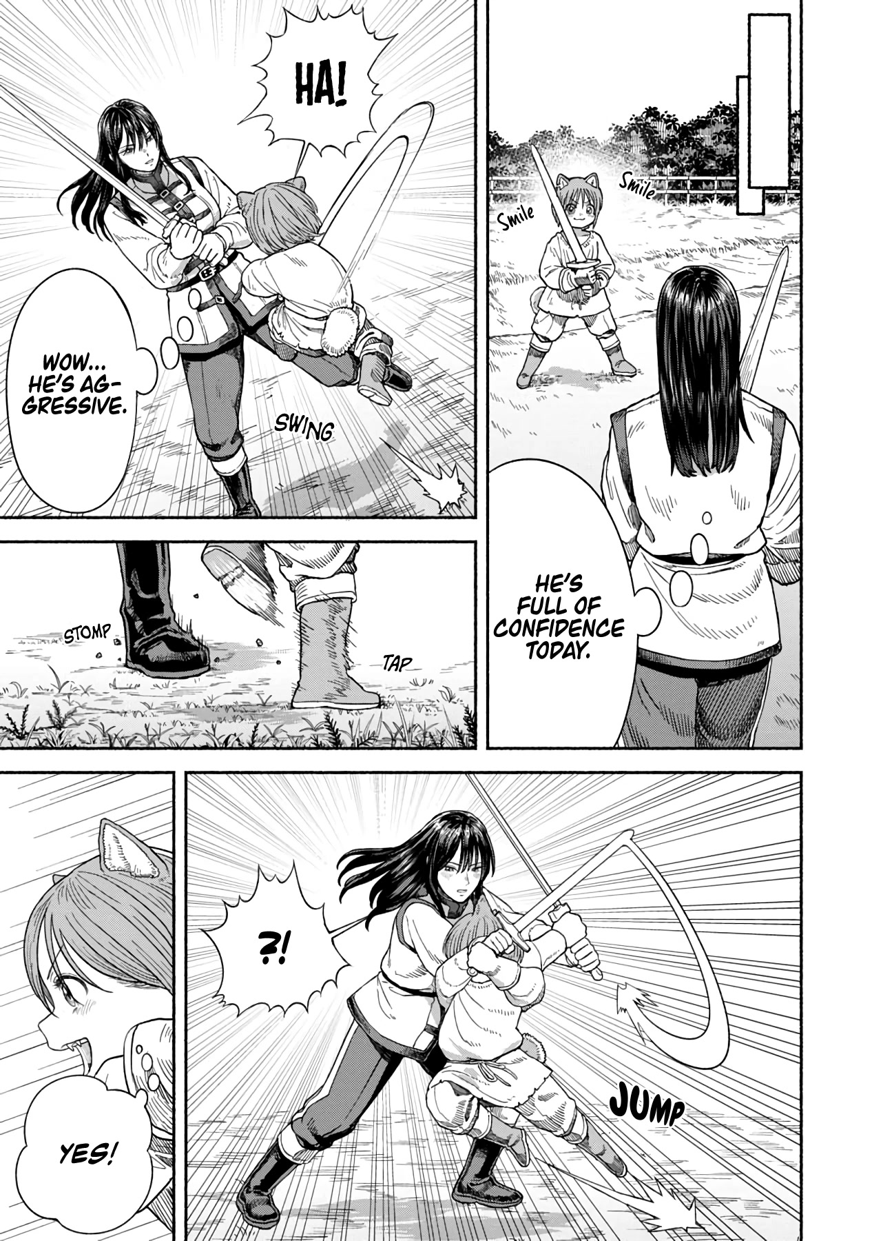 Female Knight and the Kemonomimi Child Chapter 12 page 2 - Chapter 12: Progress in Technique
