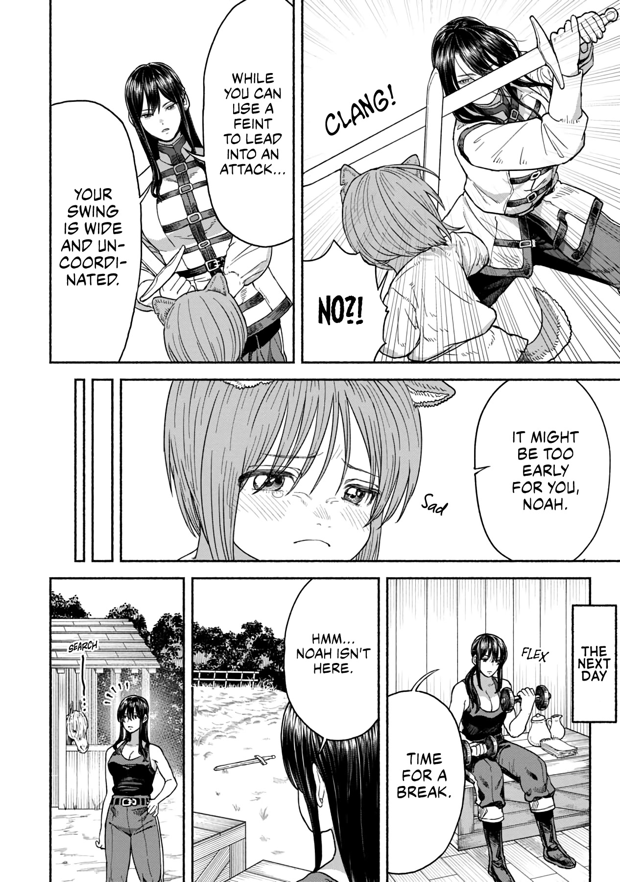 Female Knight and the Kemonomimi Child Chapter 12 page 3 - Chapter 12: Progress in Technique