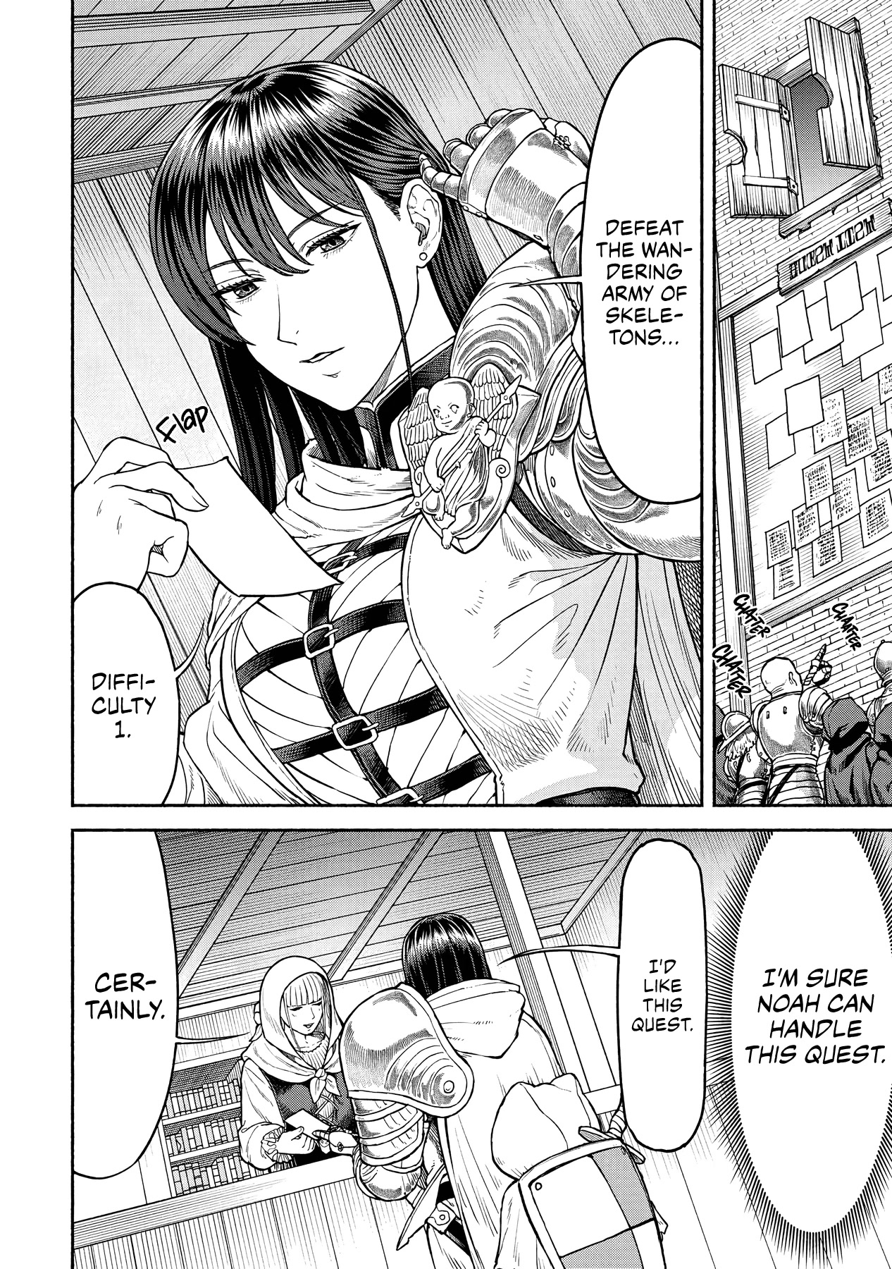 Female Knight and the Kemonomimi Child Chapter 16 page 1 - Chapter 16: Roaming Skeletons