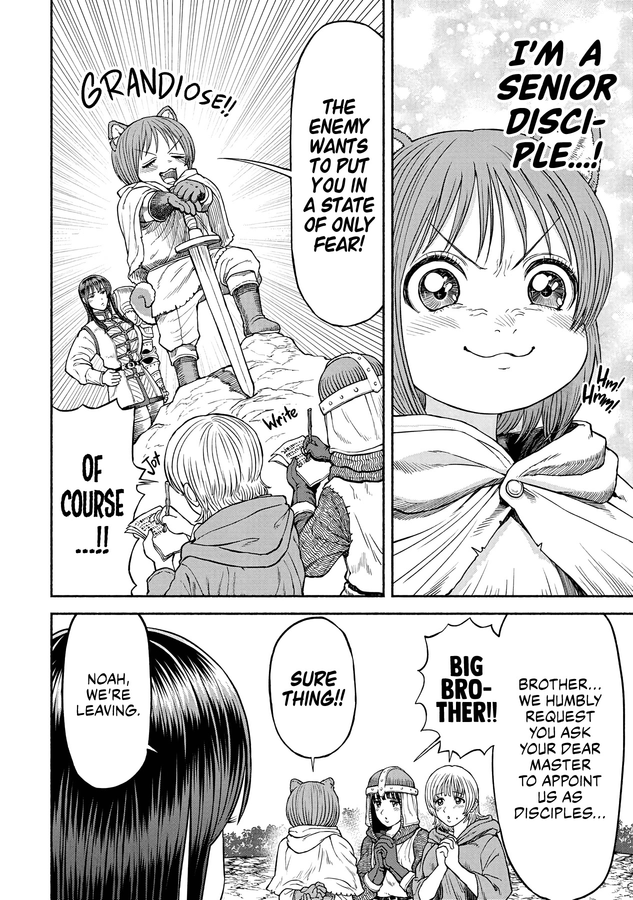 Female Knight and the Kemonomimi Child Chapter 16 page 13 - Chapter 16: Roaming Skeletons