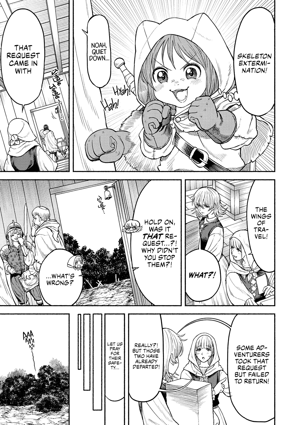 Female Knight and the Kemonomimi Child Chapter 16 page 2 - Chapter 16: Roaming Skeletons