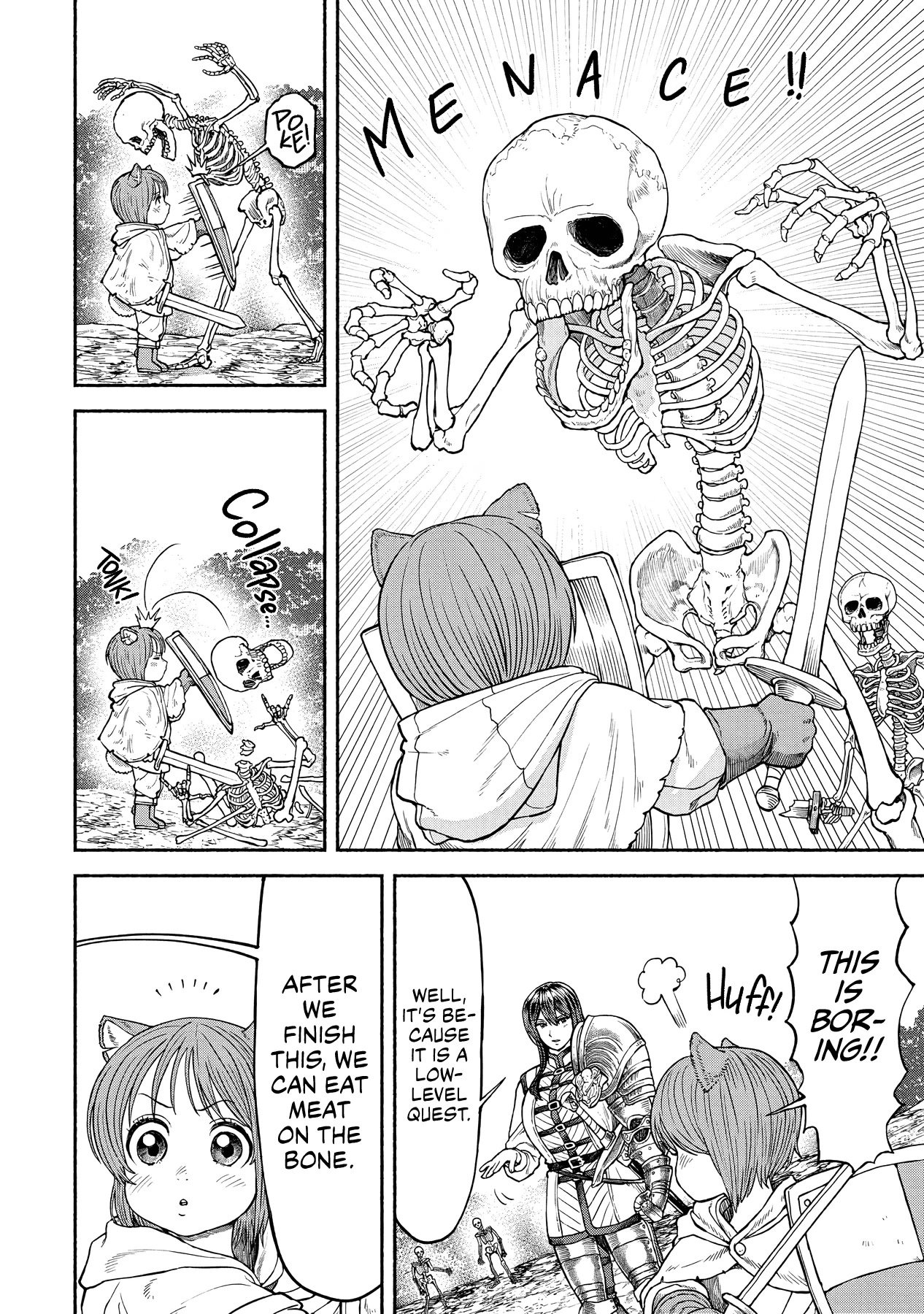 Female Knight and the Kemonomimi Child Chapter 16 page 3 - Chapter 16: Roaming Skeletons