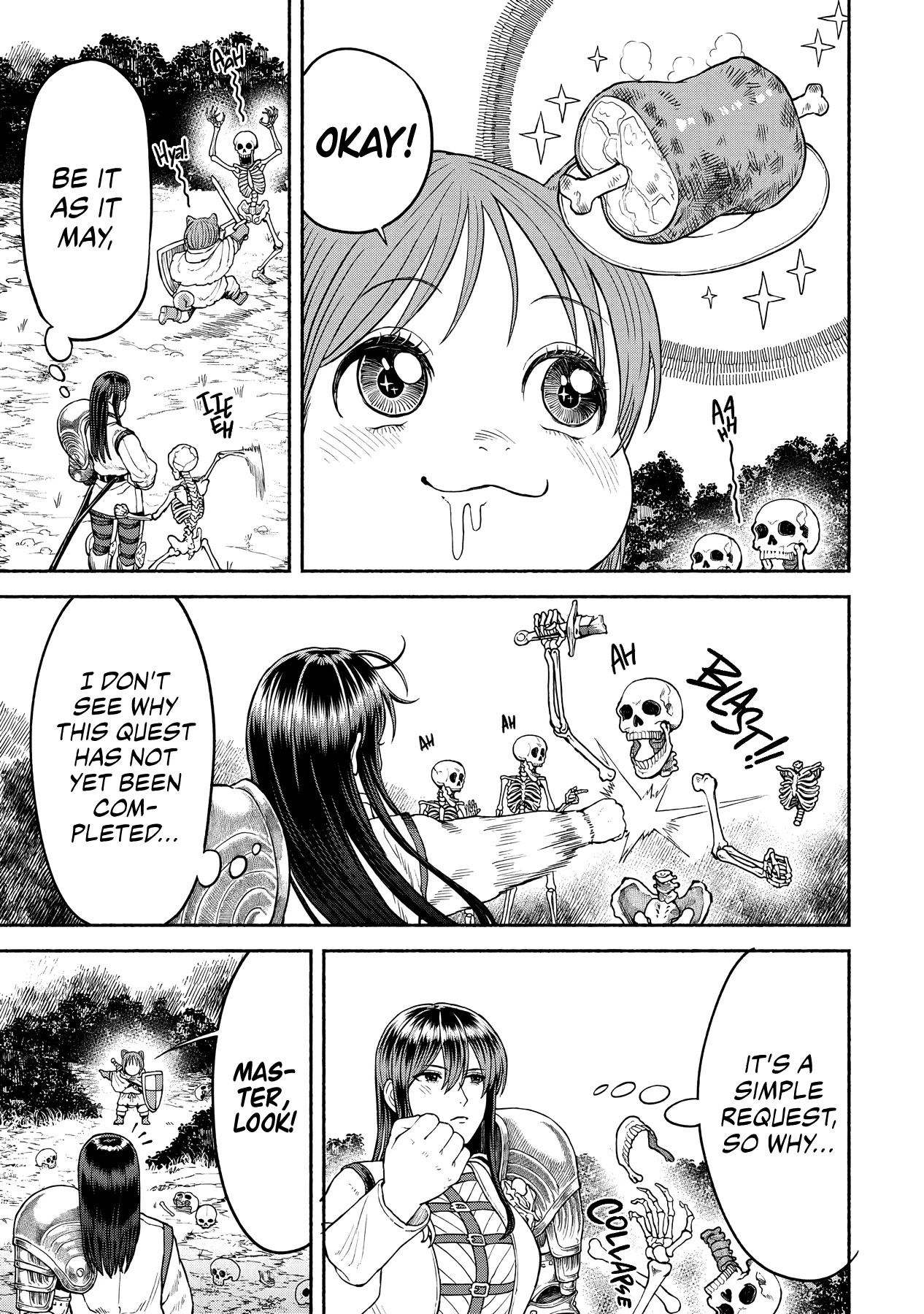 Female Knight and the Kemonomimi Child Chapter 16 page 4 - Chapter 16: Roaming Skeletons
