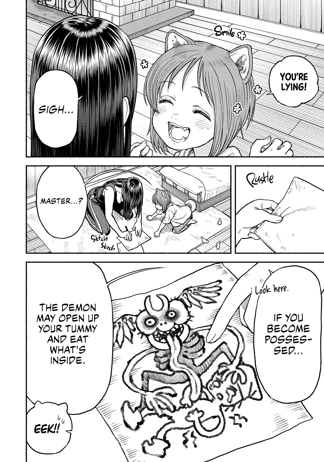 Female Knight and the Kemonomimi Child Chapter 17 page 2 - Chapter 17: Creepy Superstition