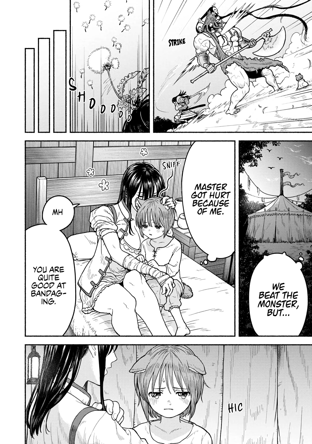 Female Knight and the Kemonomimi Child Chapter 2 page 4 - Chapter 2: Thank you