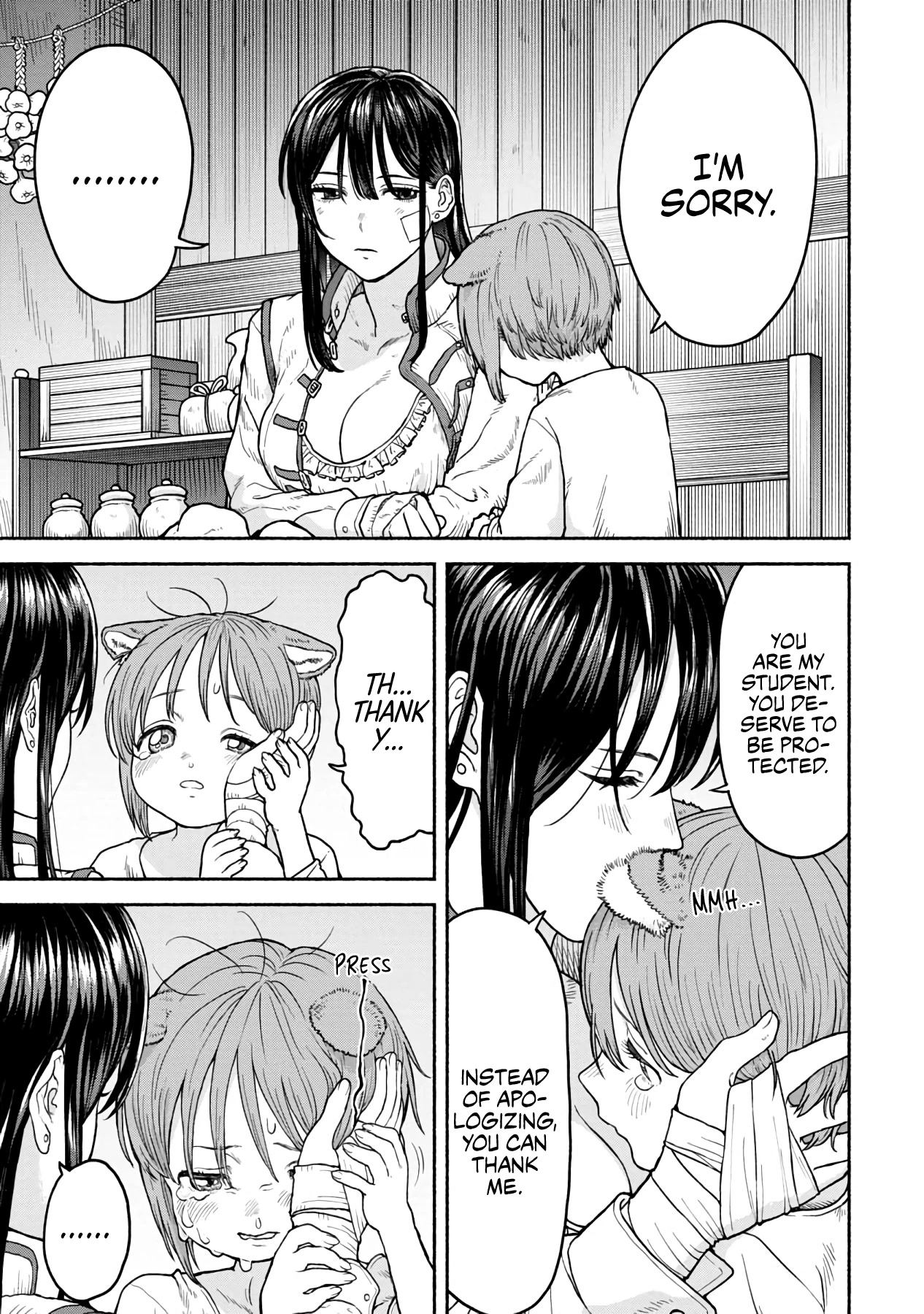 Female Knight and the Kemonomimi Child Chapter 2 page 5 - Chapter 2: Thank you