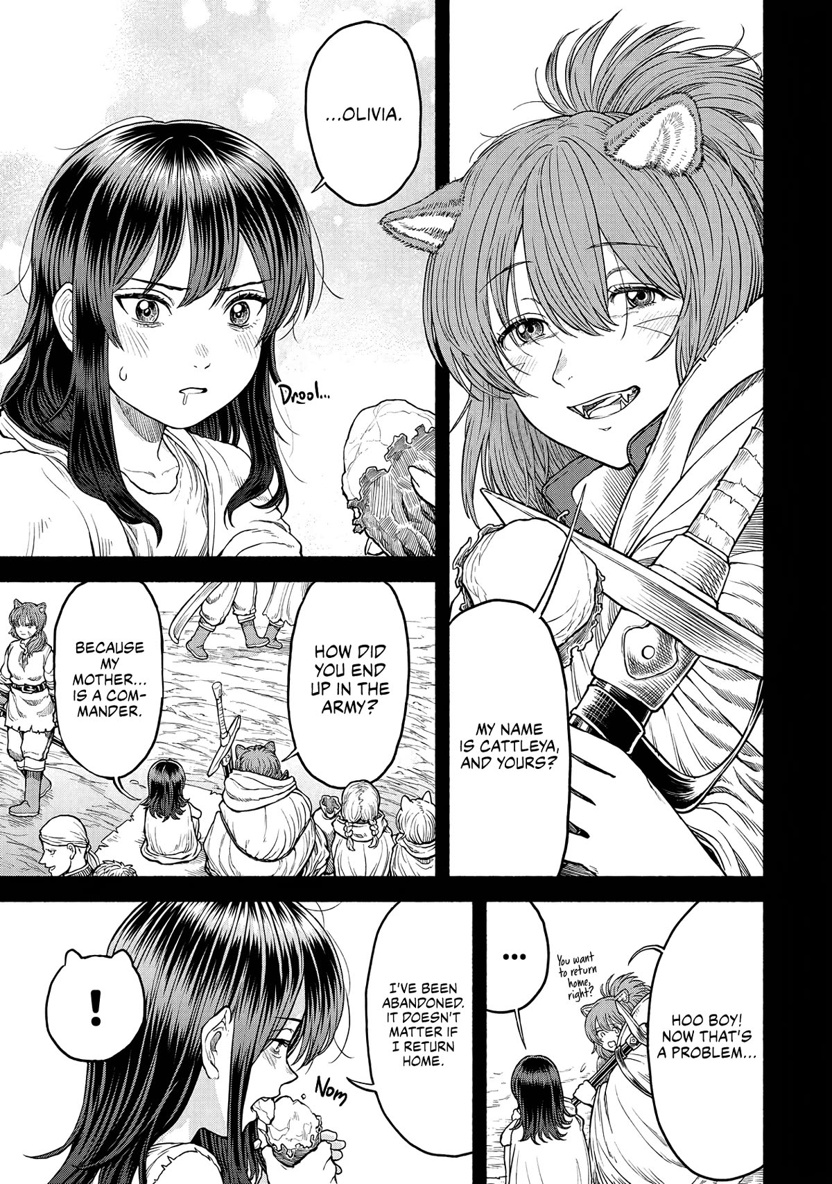 Female Knight and the Kemonomimi Child Chapter 22 page 12 - Chapter 22: Memories of Battle