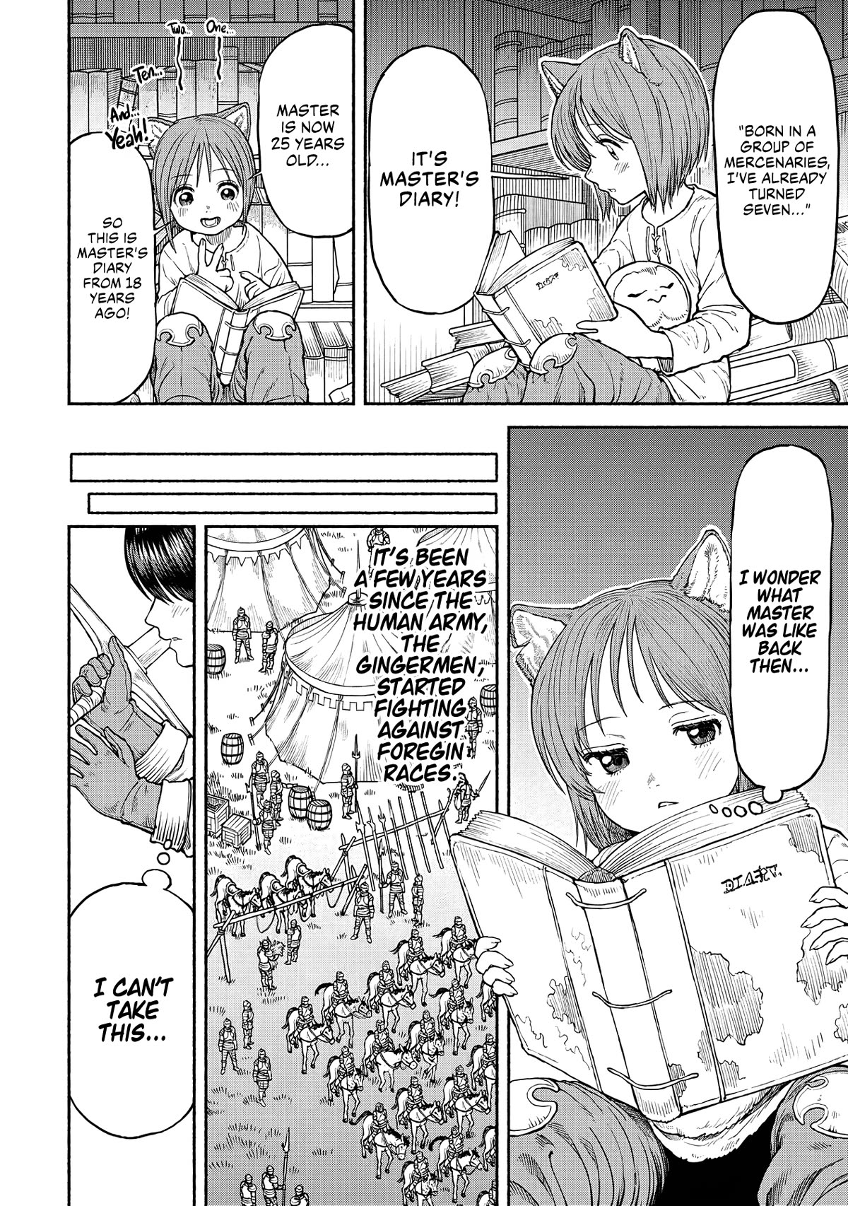Female Knight and the Kemonomimi Child Chapter 22 page 3 - Chapter 22: Memories of Battle