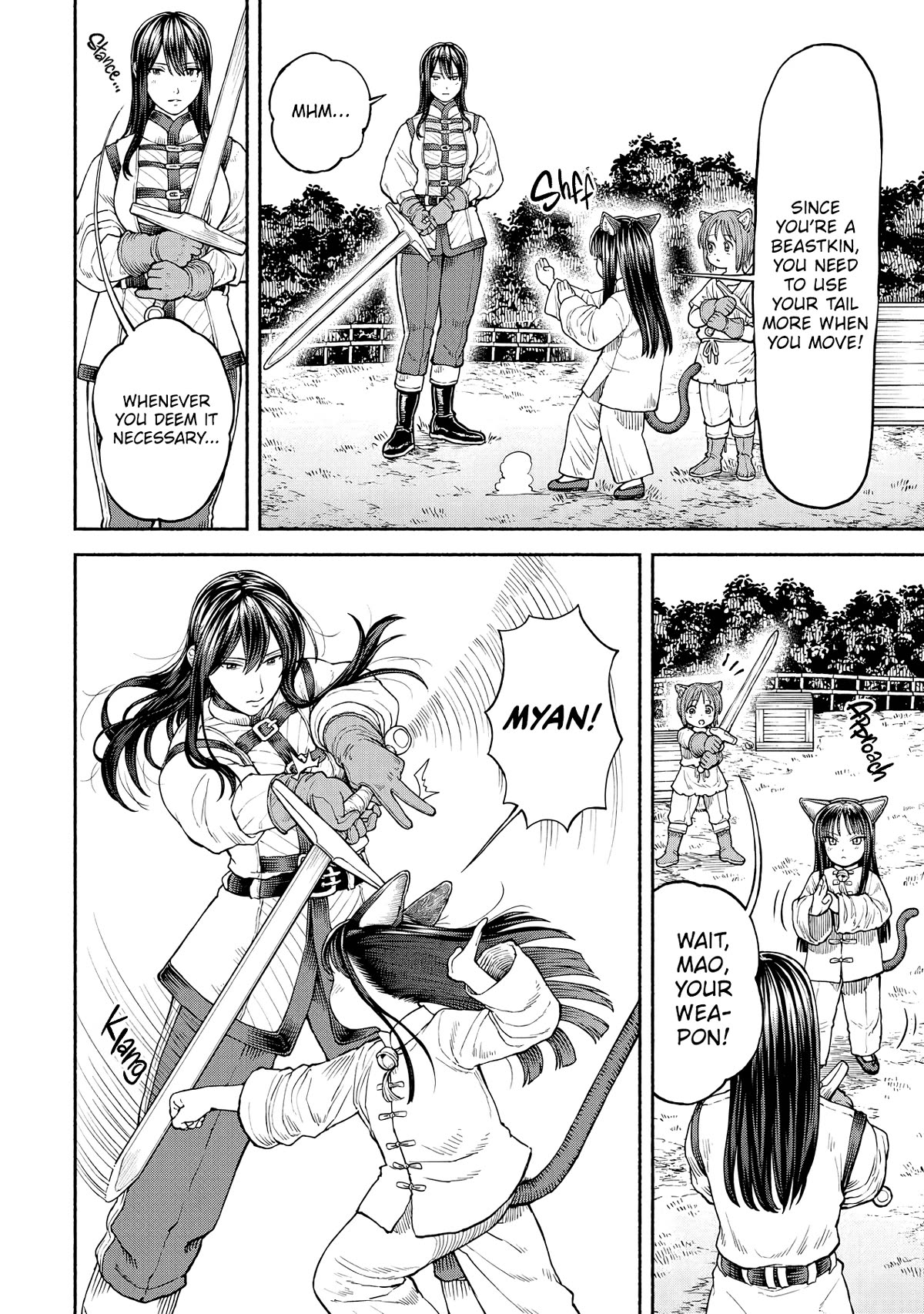Female Knight and the Kemonomimi Child Chapter 26 page 2 - Chapter 26: Beastkin Swordsmanship