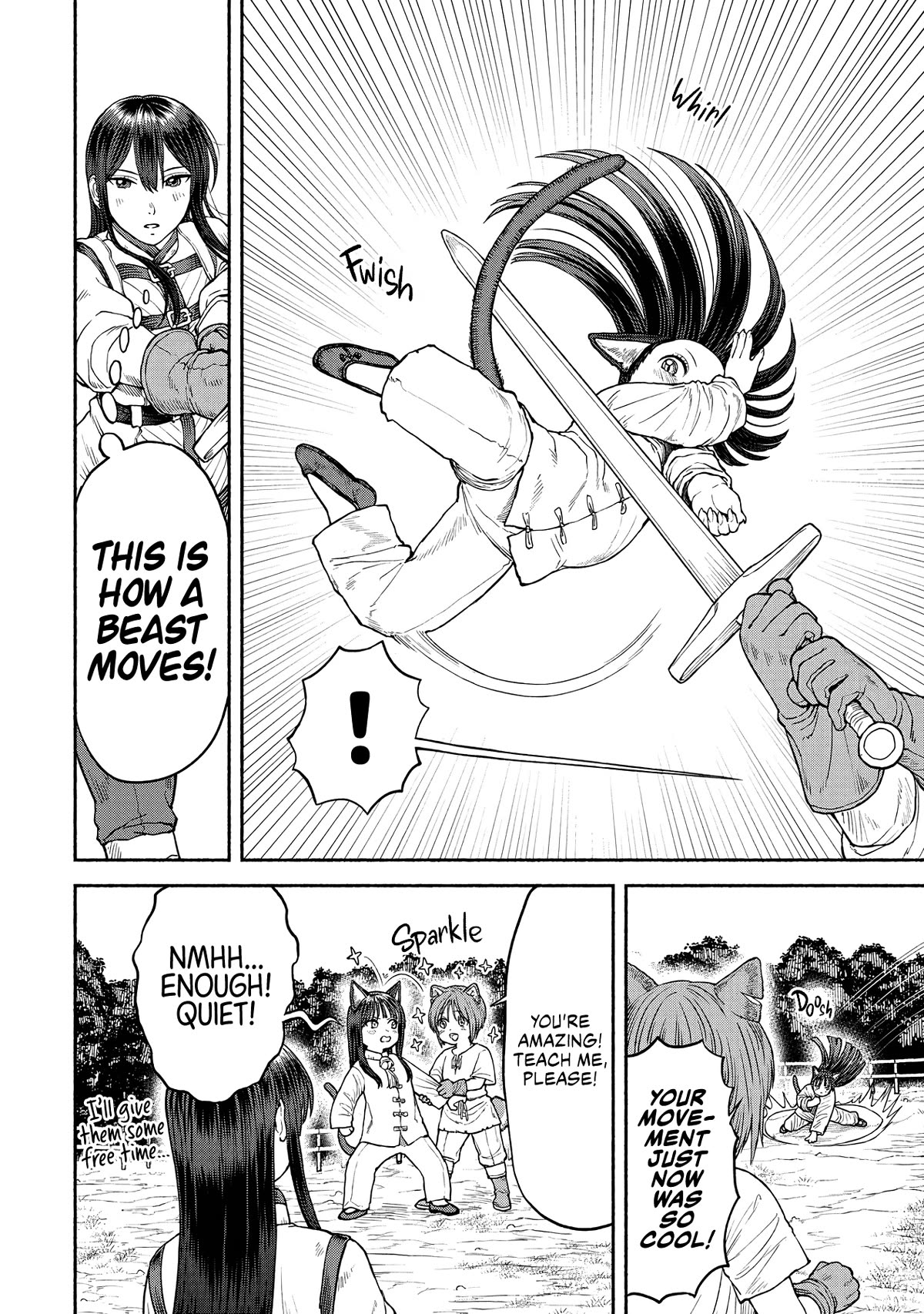 Female Knight and the Kemonomimi Child Chapter 26 page 4 - Chapter 26: Beastkin Swordsmanship