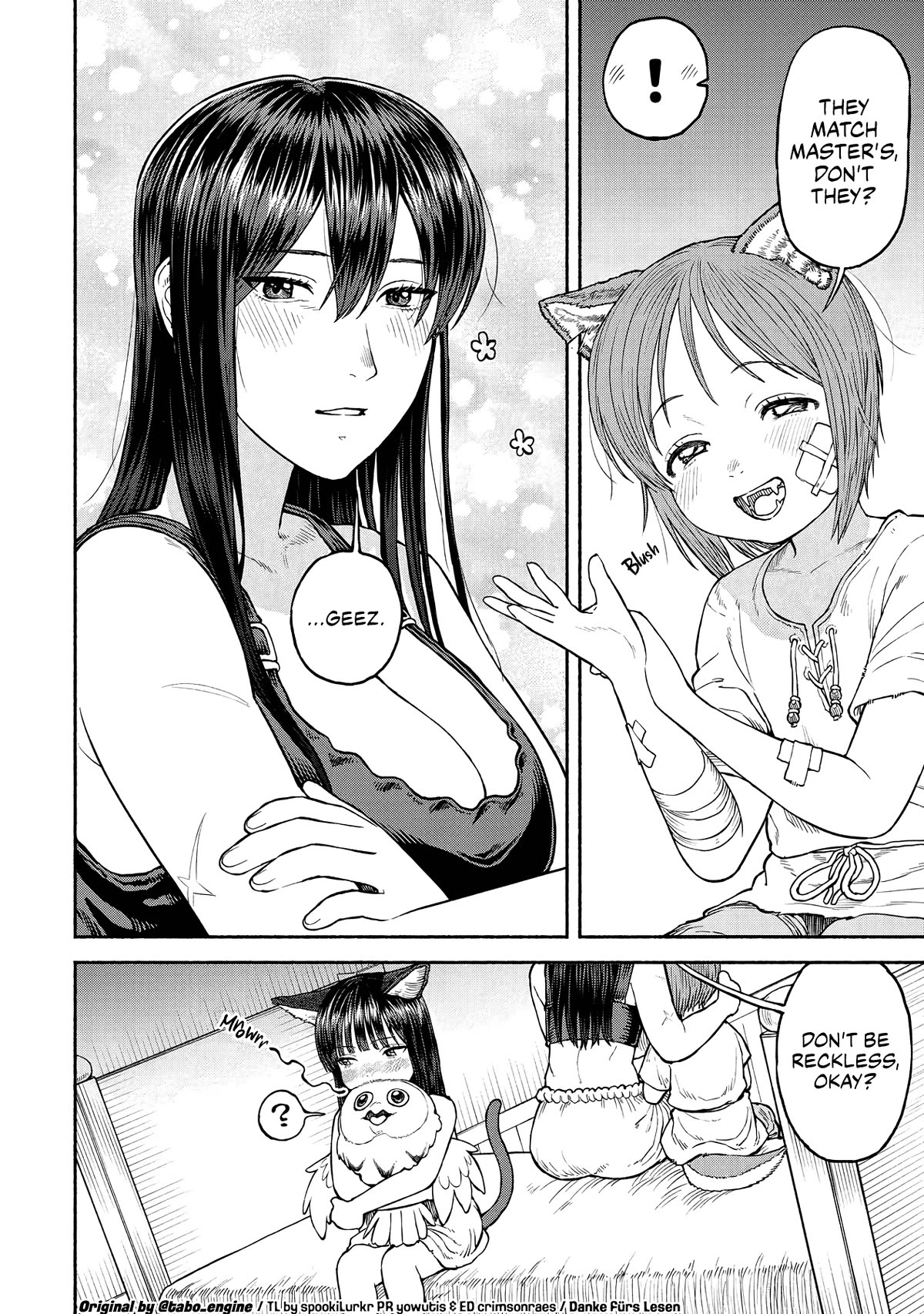 Female Knight and the Kemonomimi Child Chapter 27 page 13 - Chapter 27: Honorable Wounds