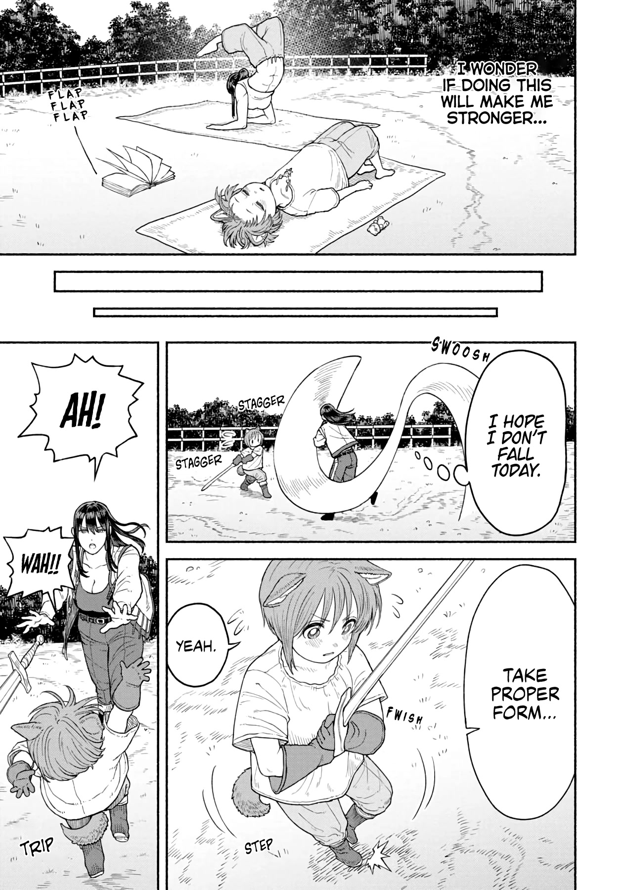 Female Knight and the Kemonomimi Child Chapter 3 page 6 - Chapter 3: Secrets of Yoga