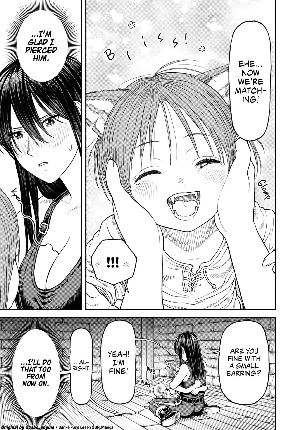 Female Knight and the Kemonomimi Child Chapter 30.5 page 6 - Chapter 30.5: Earrings