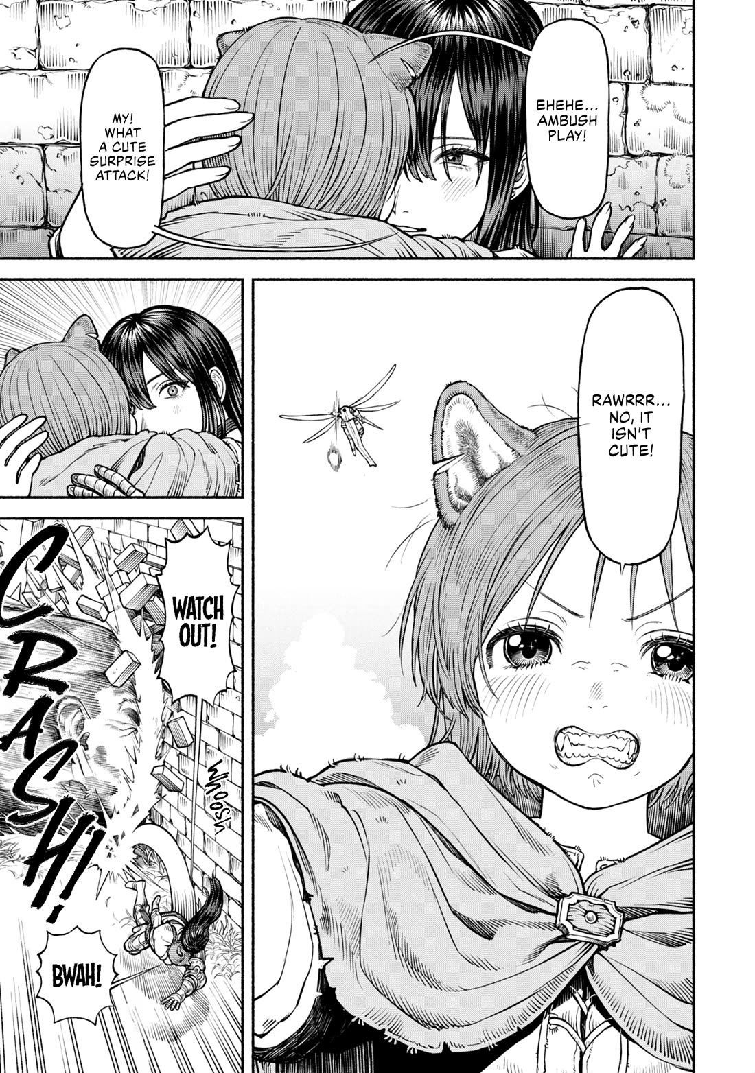 Female Knight and the Kemonomimi Child Chapter 37 page 3 - Chapter 37: Monster Ambush