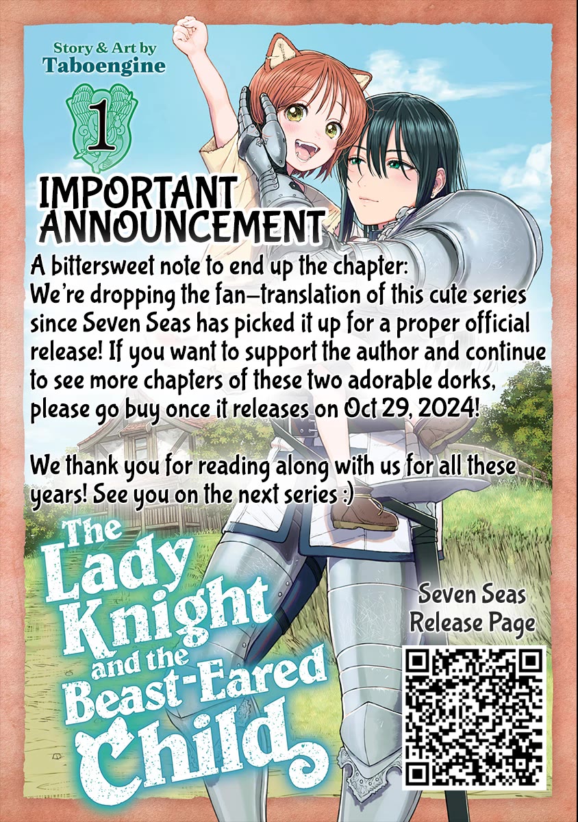 Female Knight and the Kemonomimi Child Chapter 39 page 1 - Chapter 39: Waiting for a Walk