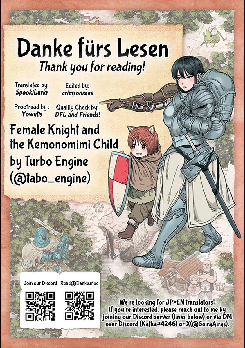 Female Knight and the Kemonomimi Child Chapter 39 page 8 - Chapter 39: Waiting for a Walk